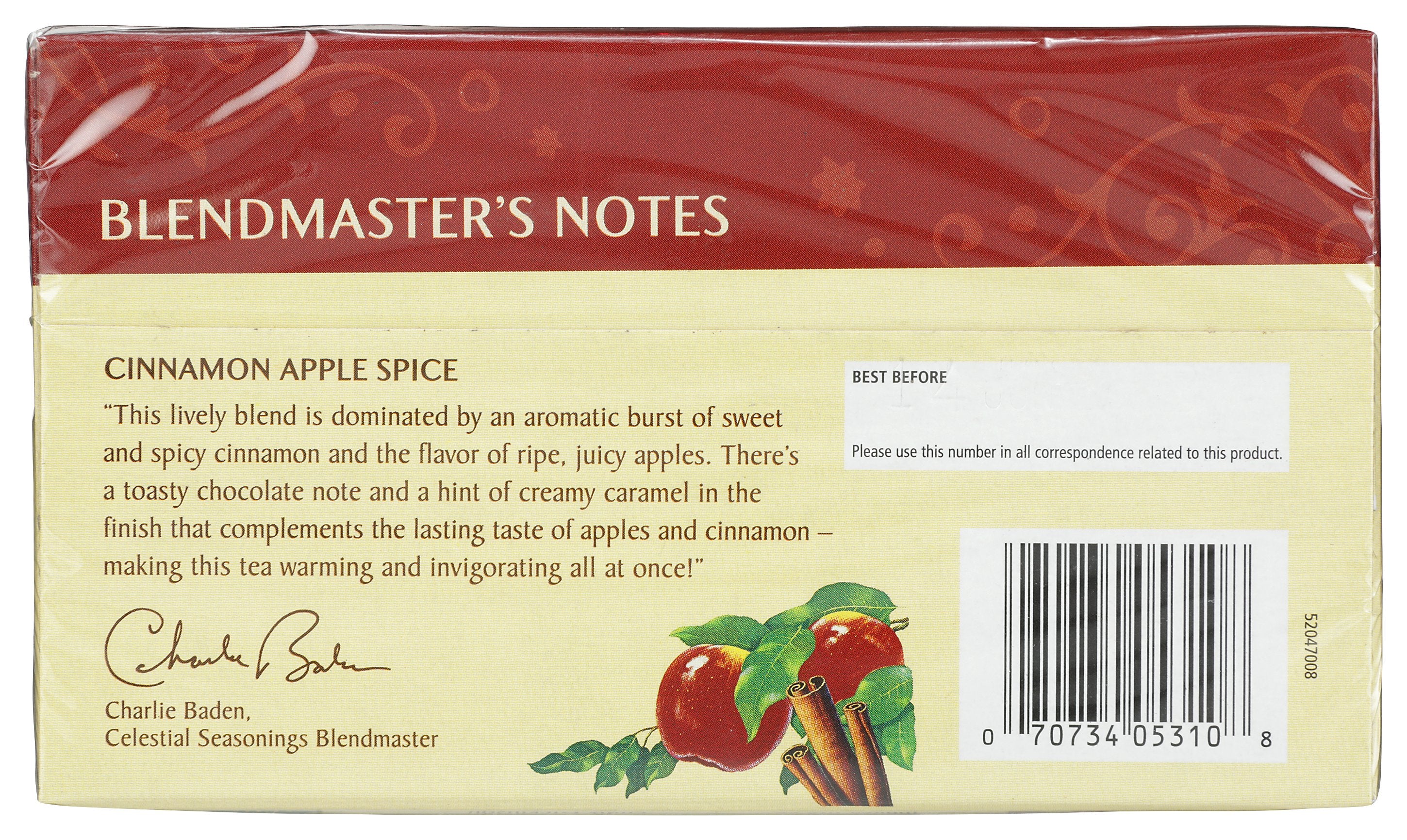 CELESTIAL SEASONINGS TEA HERB CINNAMON APPLE