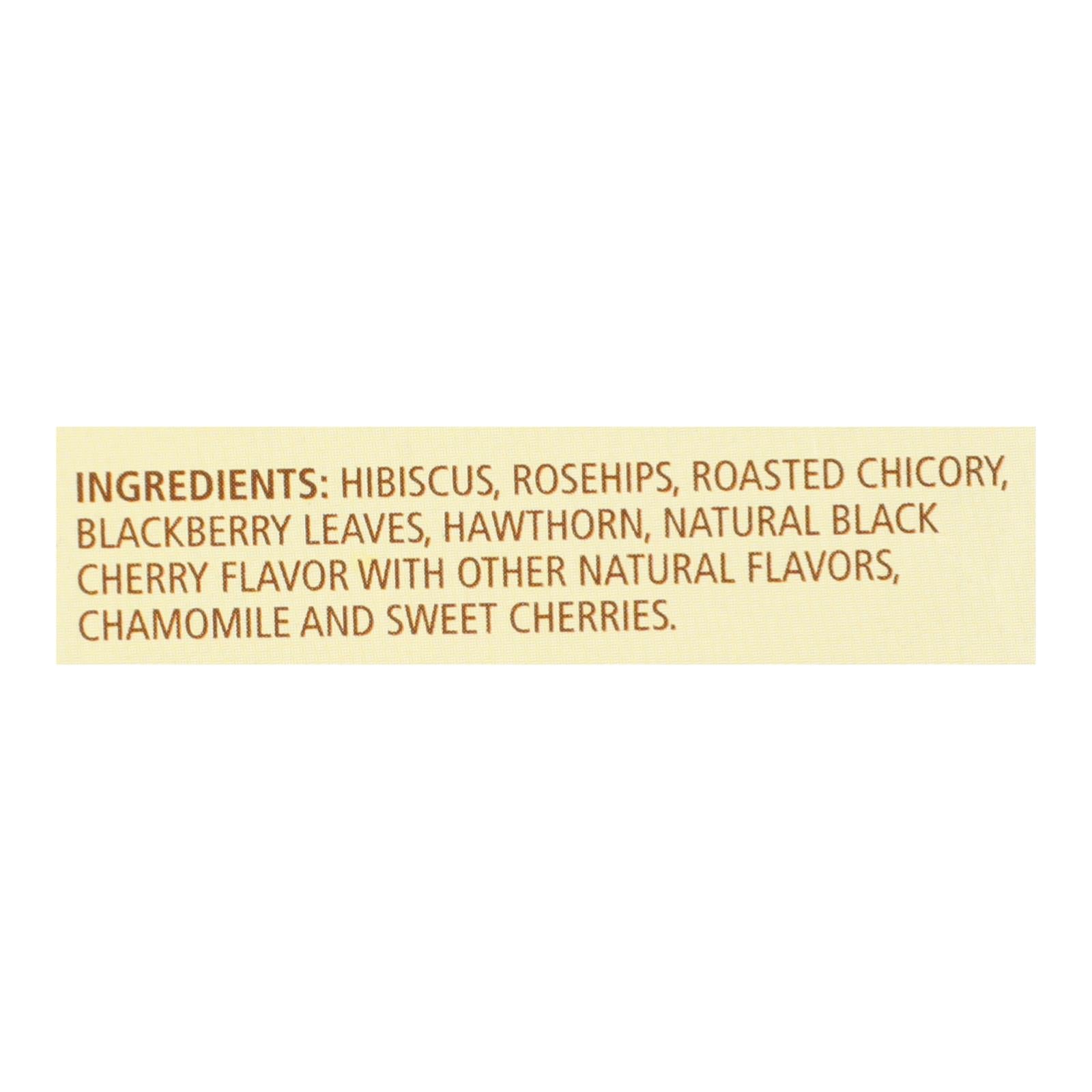 Celestial Seasonings Herbal Tea Caffeine Free Black Cherry Berry - 20 Tea Bags - Case Of 6