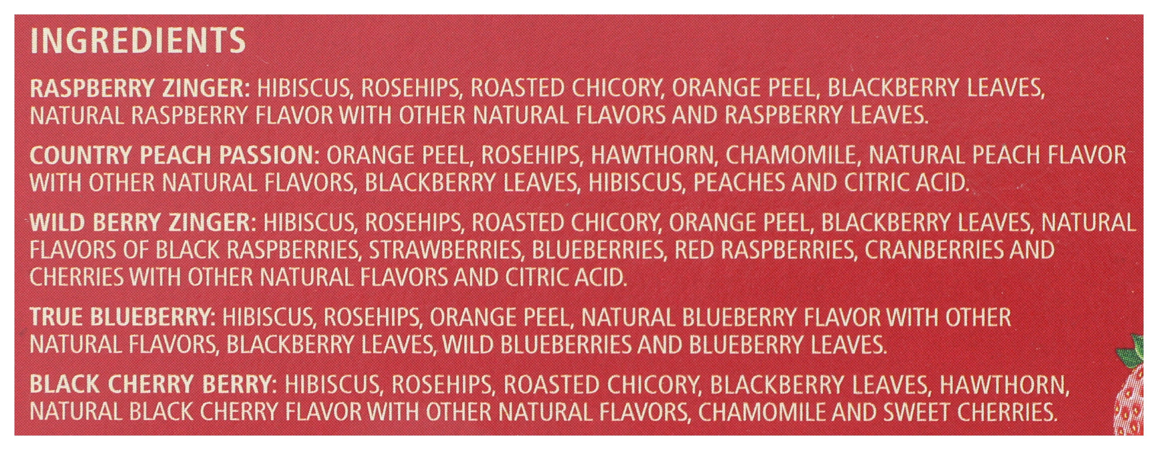 CELESTIAL SEASONINGS TEA HERB FRUIT SAMPLER