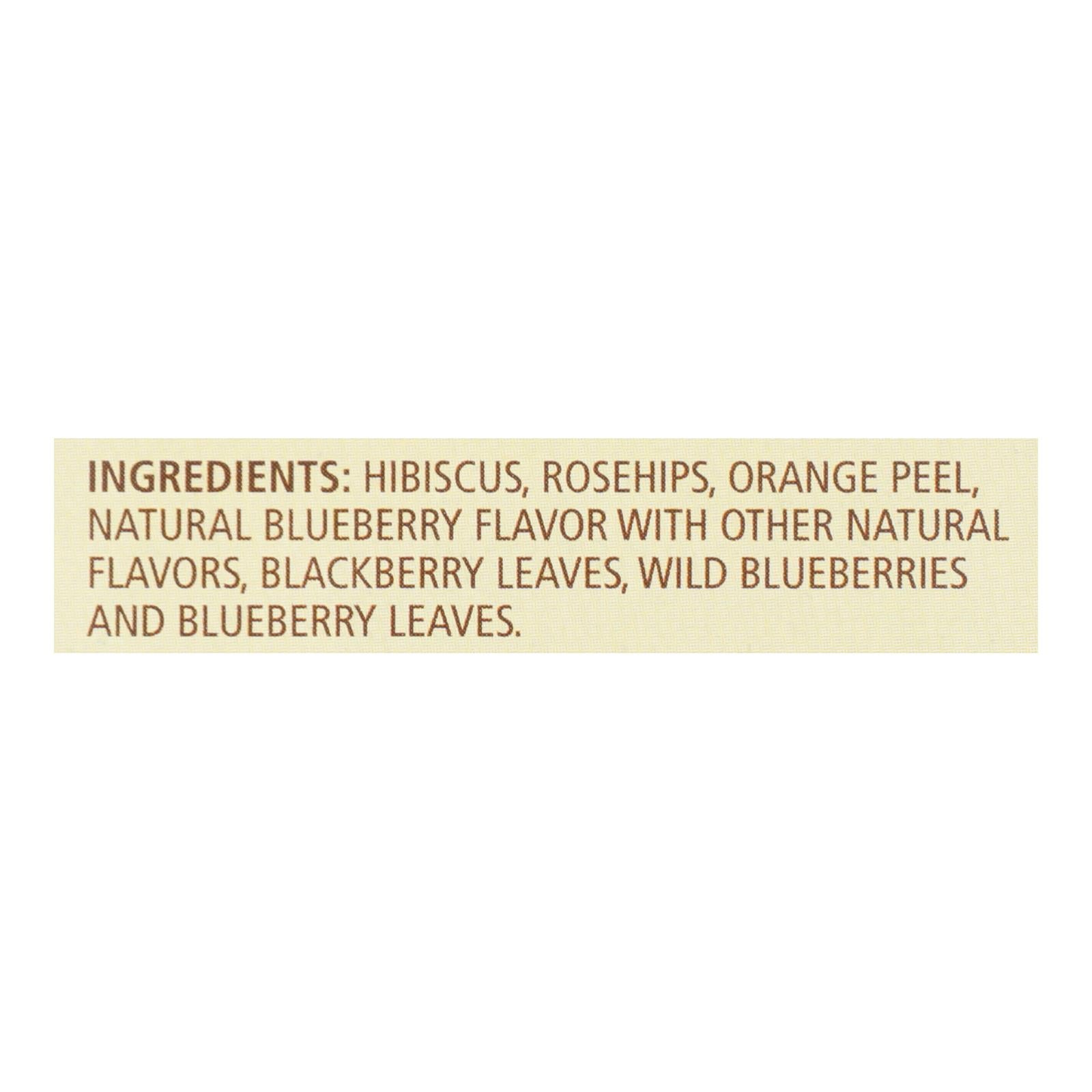 Celestial Seasonings Herbal Tea Caffeine Free True Blueberry - 20 Tea Bags - Case Of 6