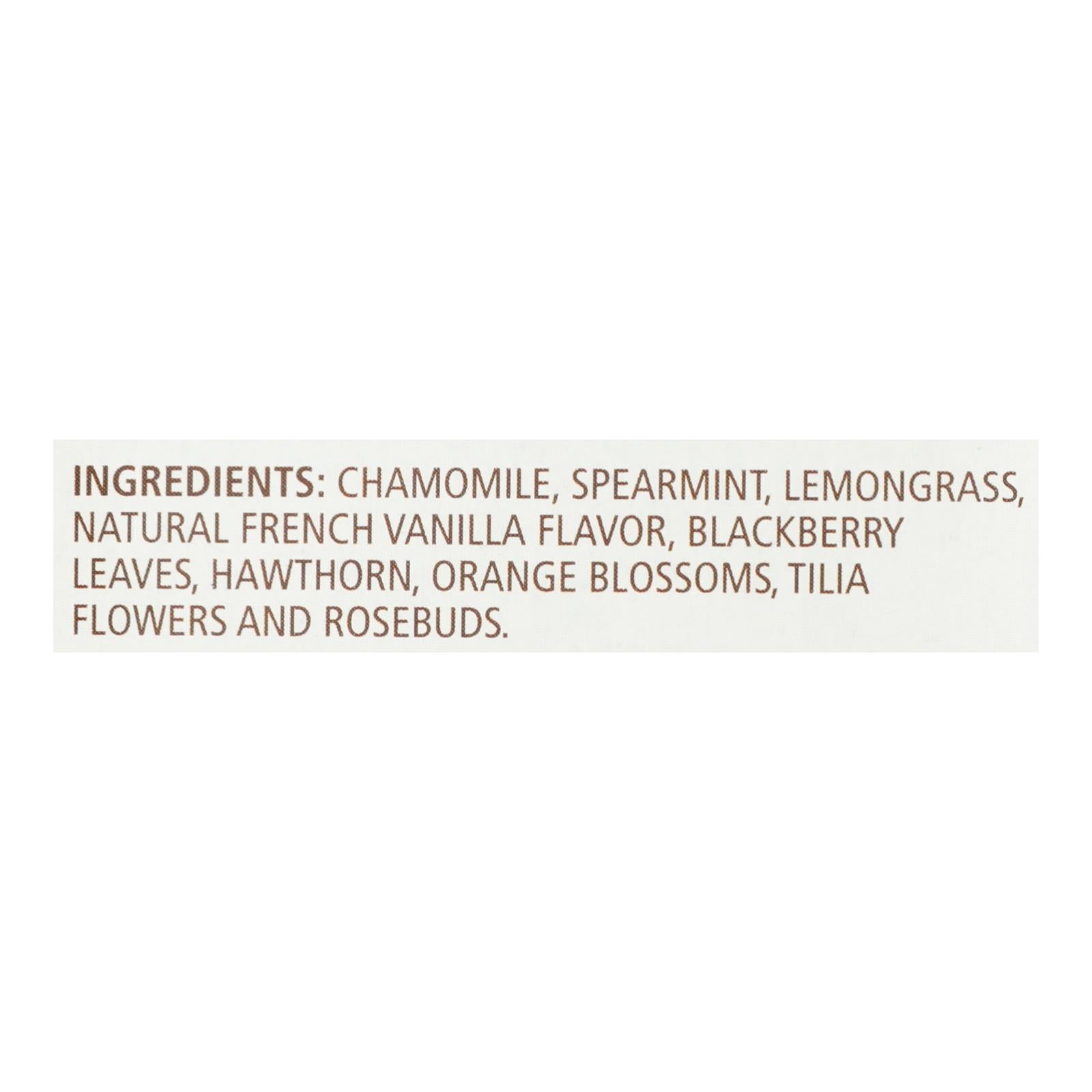 Celestial Seasonings Herbal Tea - Sleepytime Vanilla - Case of 6 - 20 BAG