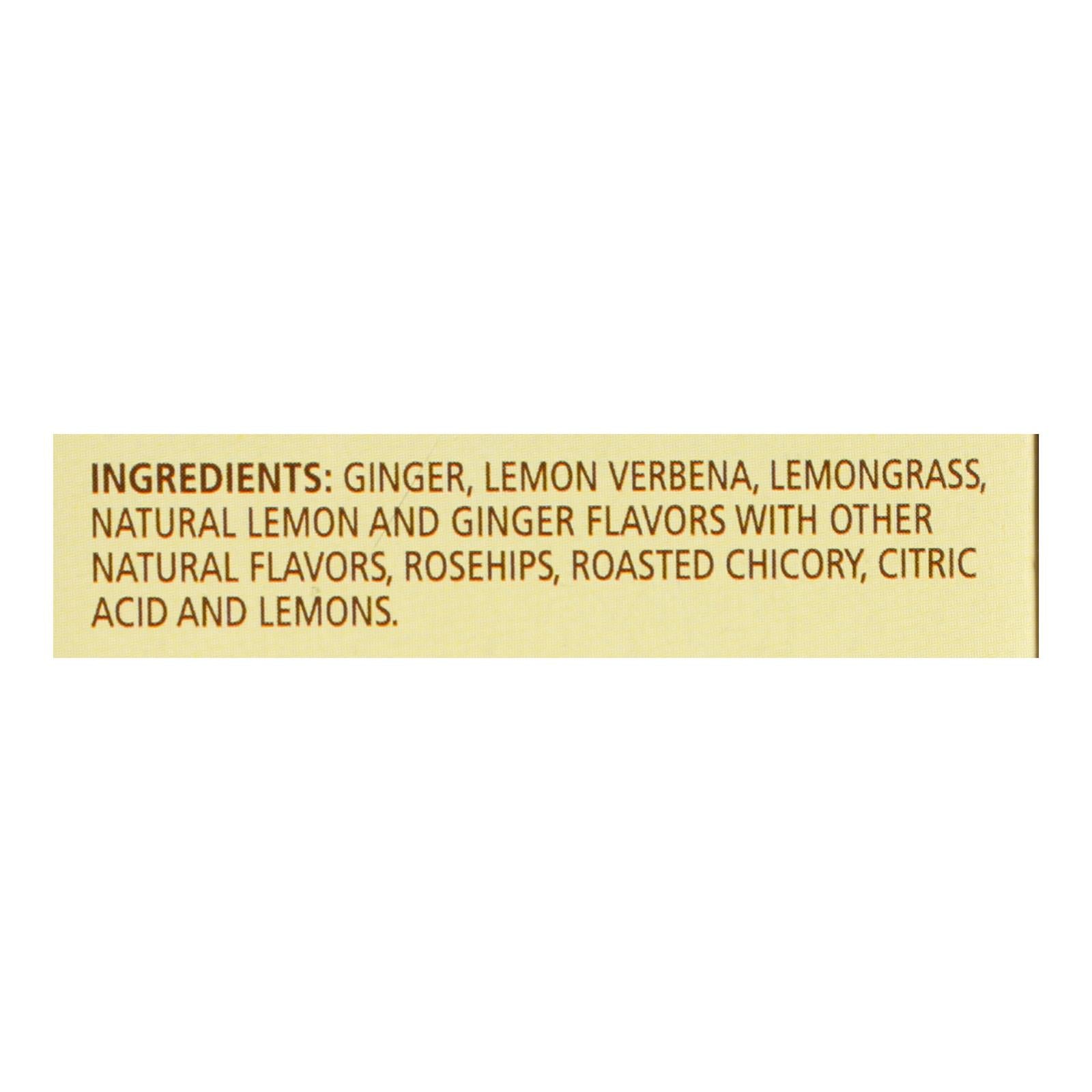 Celestial Seasonings Herbal Tea - Jammin' Lemon Ginger - Caffeine Free - Case Of 6 - 20 Bags
