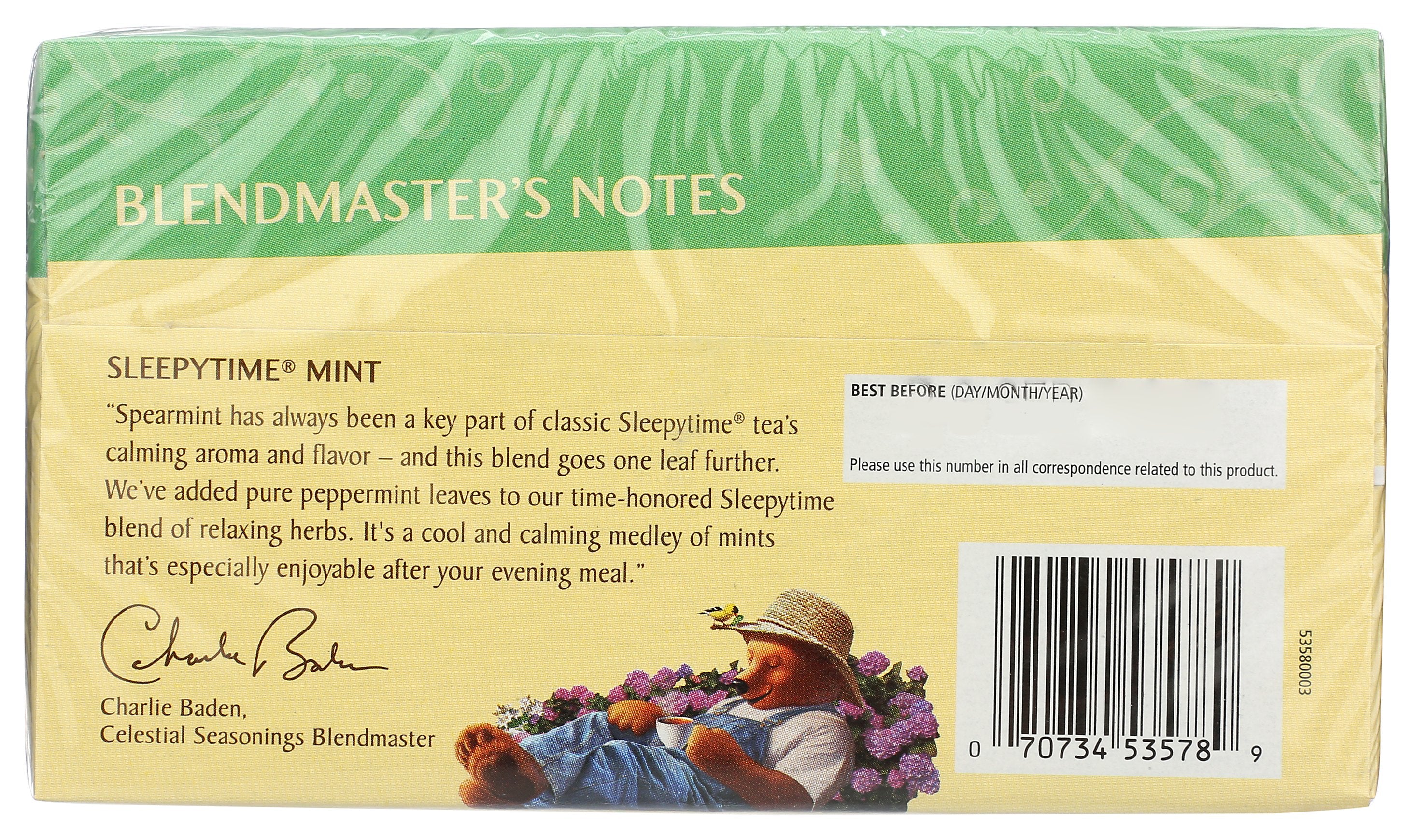 CELESTIAL SEASONINGS TEA HERB SLEEPYTIME MINT - Case of 6