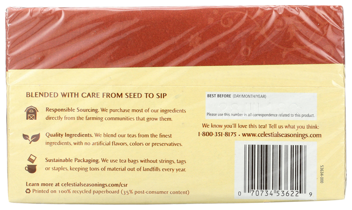 CELESTIAL SEASONINGS TEA HERB FRSD VAN SPICE - Case of 6