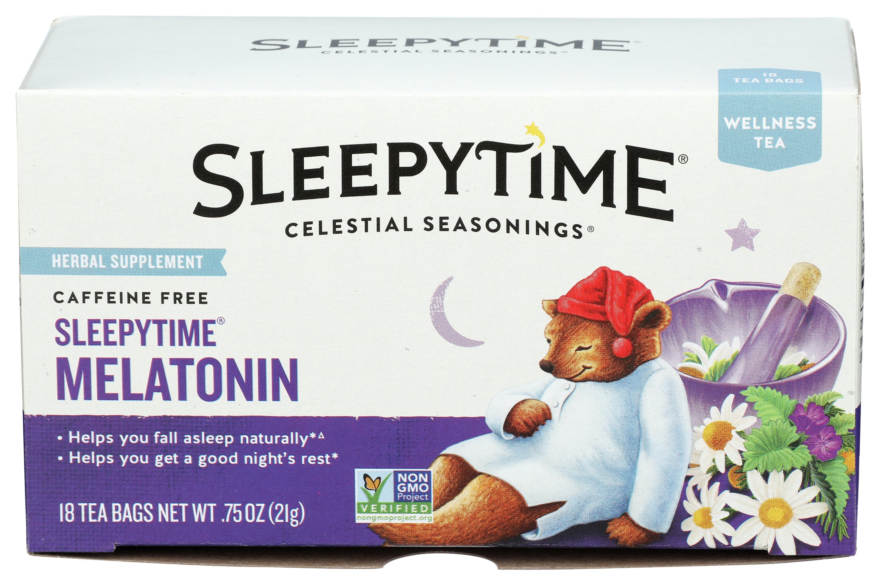 CELESTIAL SEASONINGS TEA MELATONIN SLPYTME - Case of 6