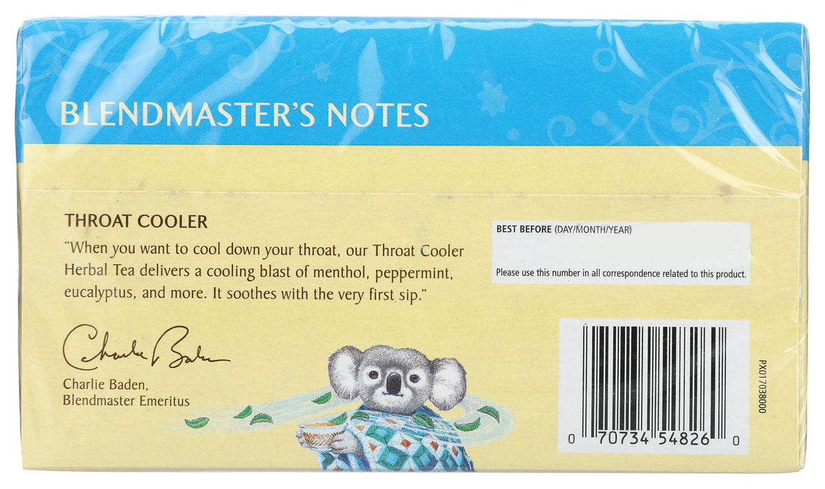 CELESTIAL SEASONINGS TEA THROAT COOLER - Case of 6