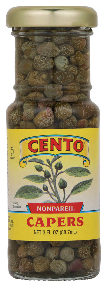 Cento Nonpareil Capers - Case of 12 - 3 fl oz