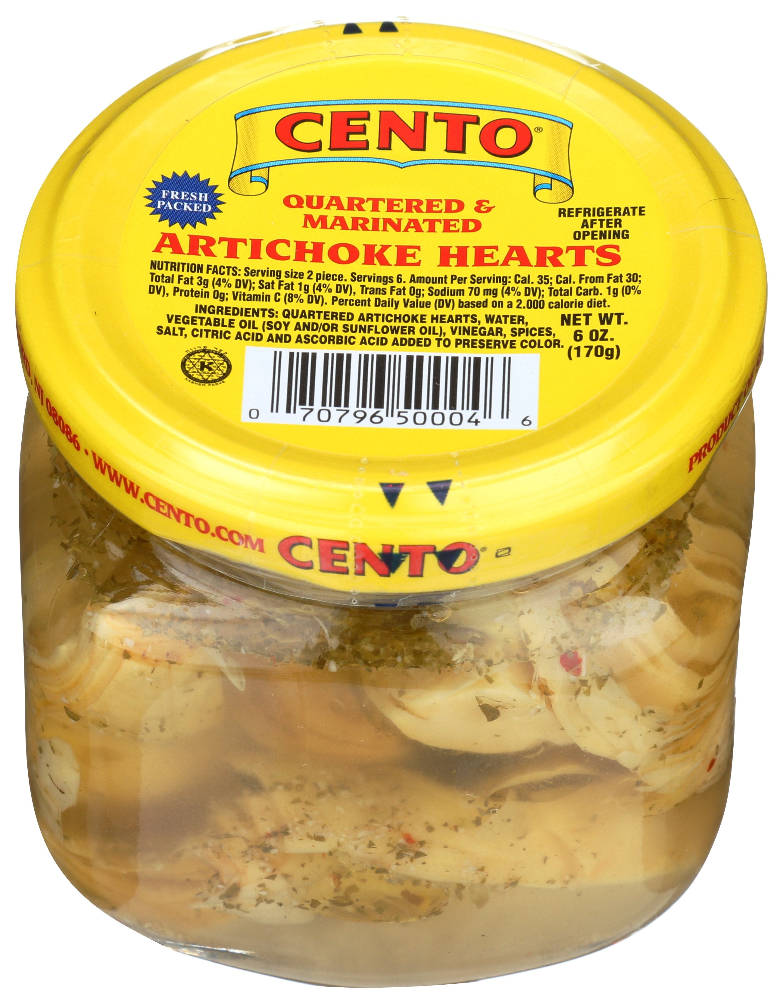 CENTO ARTICHOKE HRT MRNTD - Case of 12 [VEGATABLE - 6 OZ]
