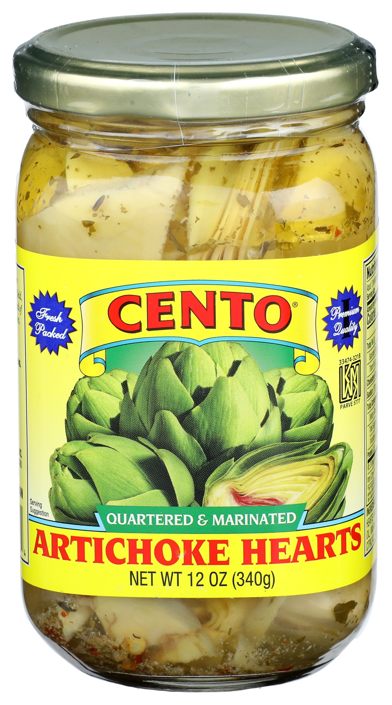 CENTO ARTICHOKE HRT MRNTD - Case of 12 [VEGATABLE - 12 OZ]