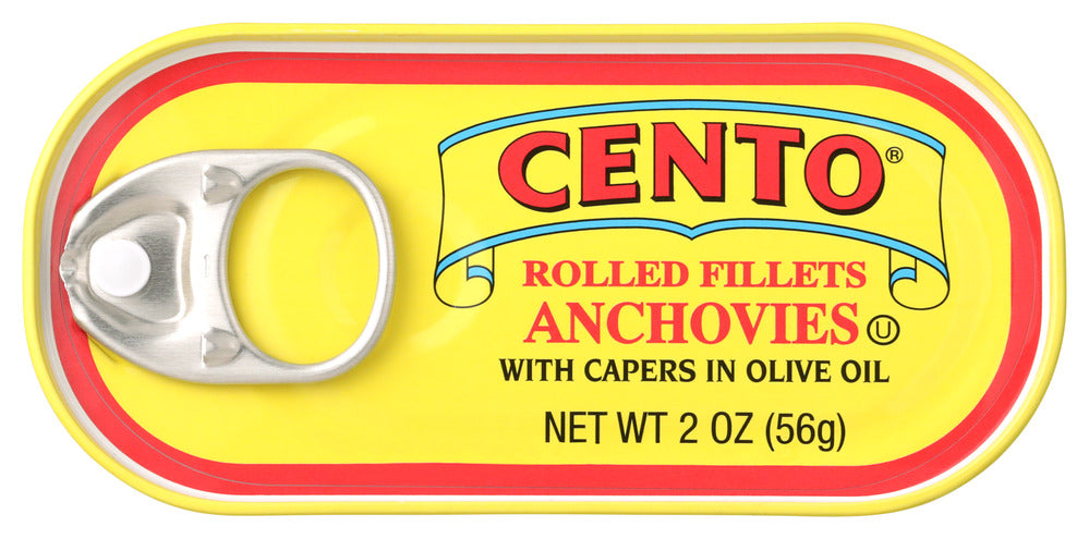 Cento Rolled Anchovy - Case of 25 - 2 oz