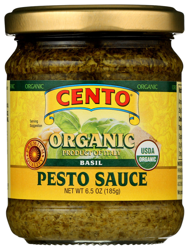 Cento Pesto Sauce Basil Organic - Case of 6 - 6.5 oz