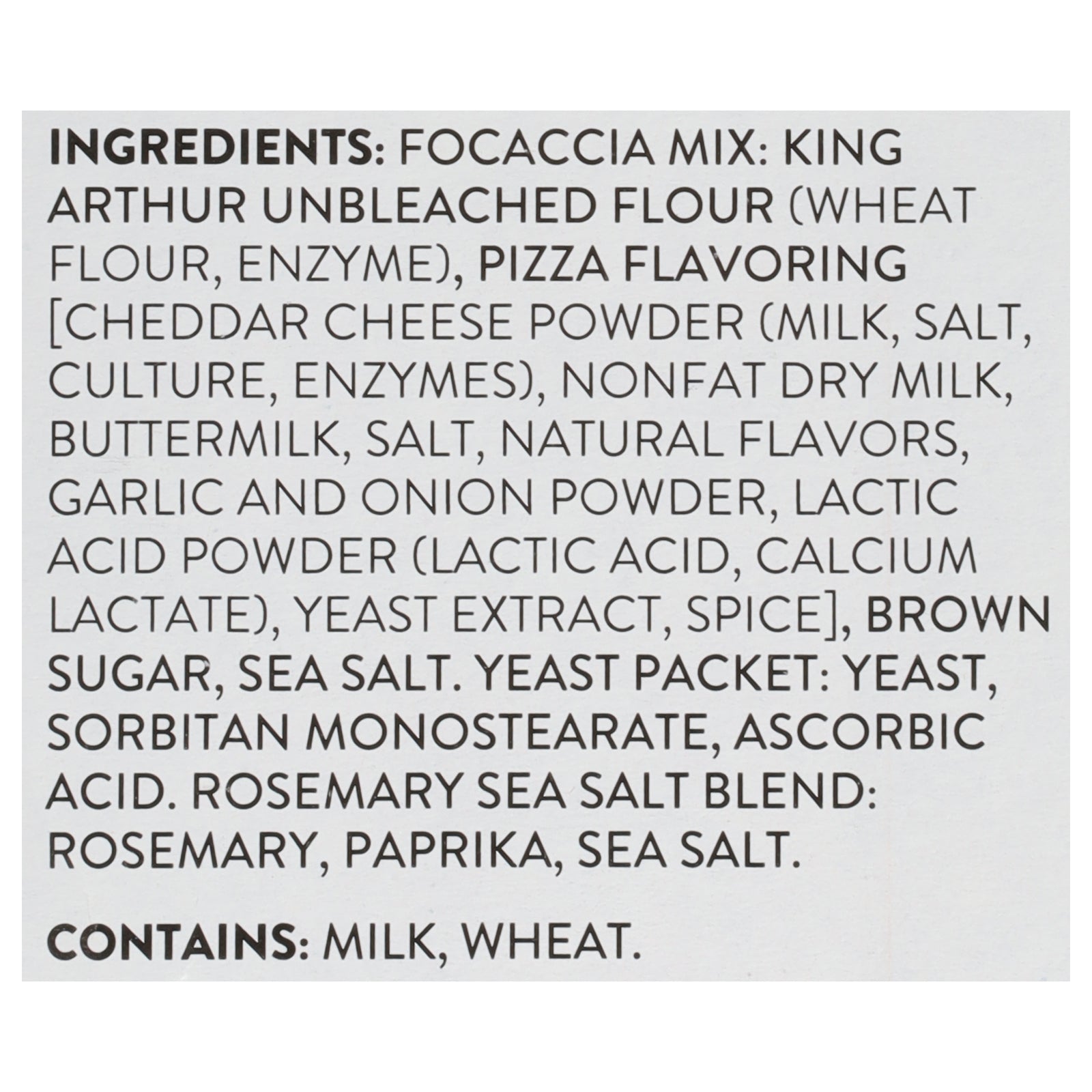 King Arthur Baking Company - Mix Kit Focaccia - CS of 6-18.4 OZ