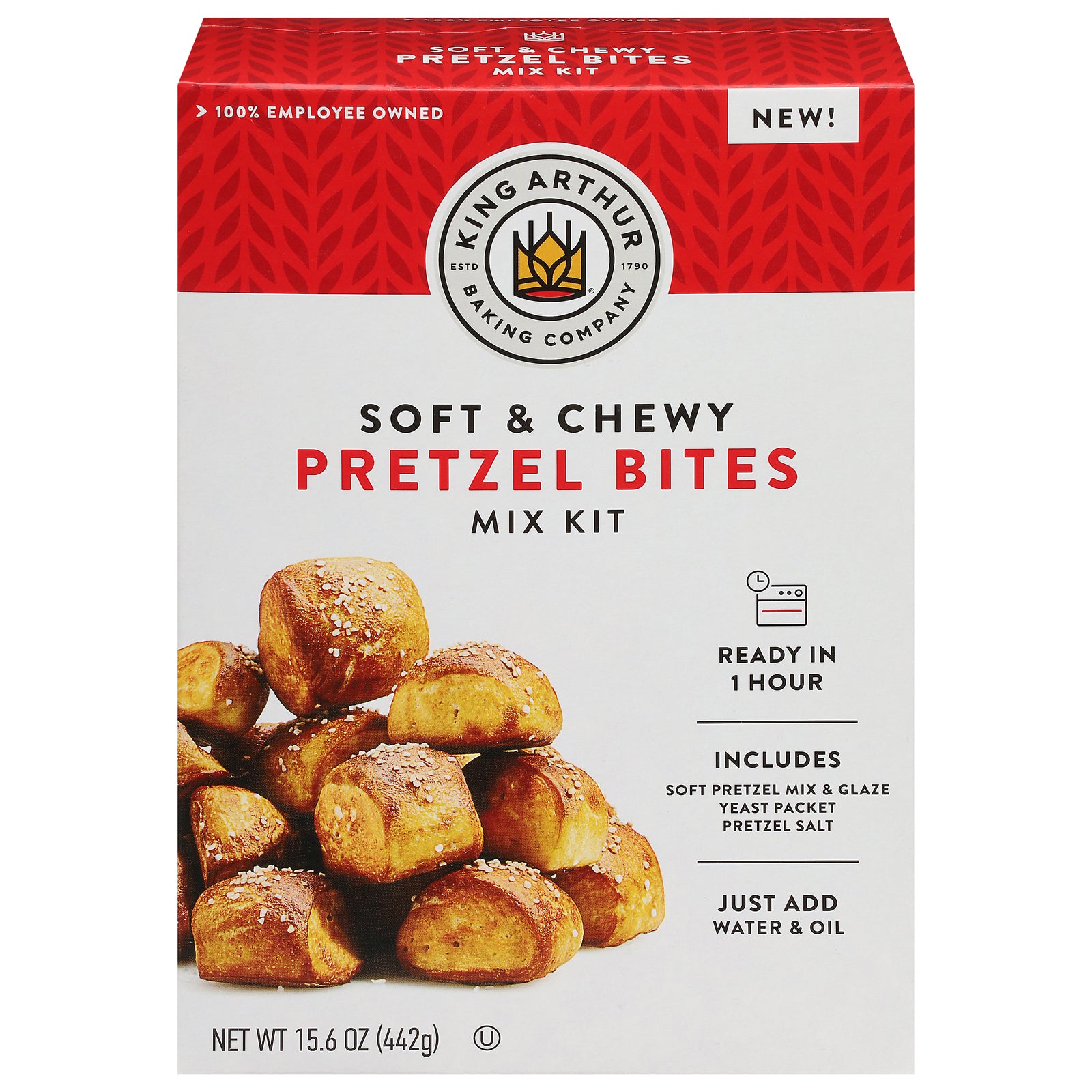 King Arthur Baking Company - Mix Kit Pretzel Bites - CS of 6-15.6 OZ