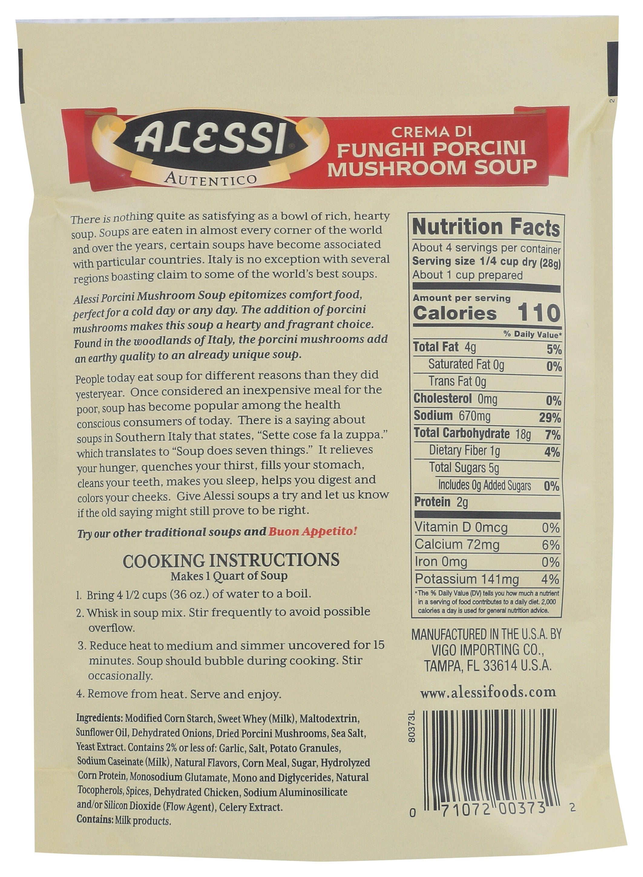 ALESSI MIX SOUP PORCINI MSHROOM - Case of 6