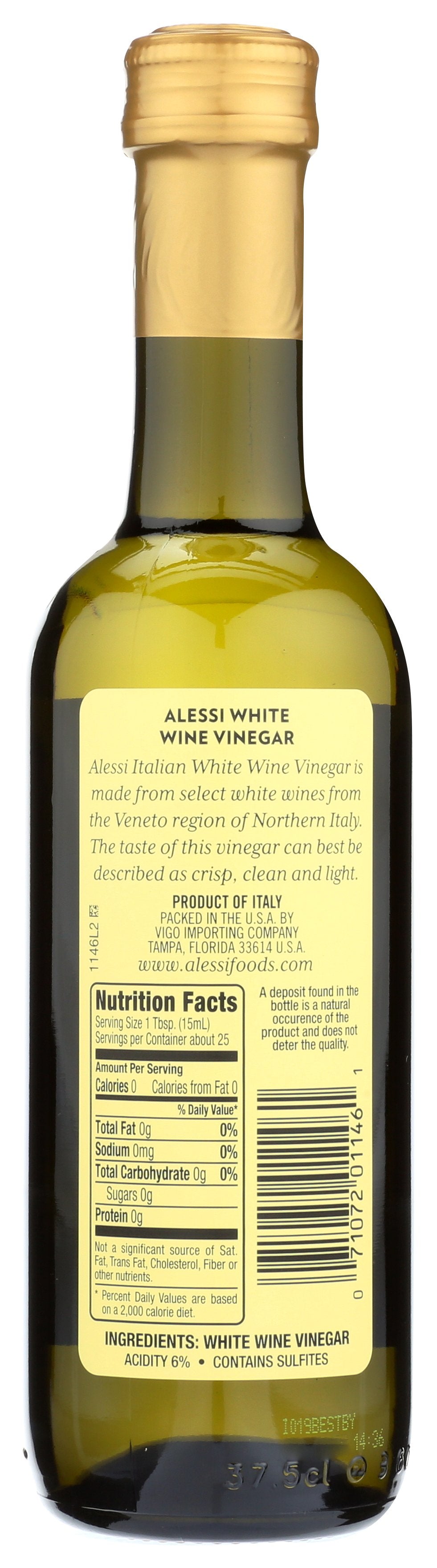 ALESSI VINEGAR WINE WHITE - Case of 6