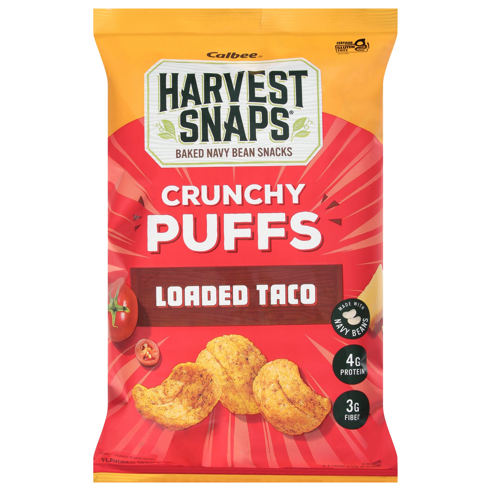 Harvest Snaps - Crunchy Puff Loaded Taco - CS of 6-4.2 OZ