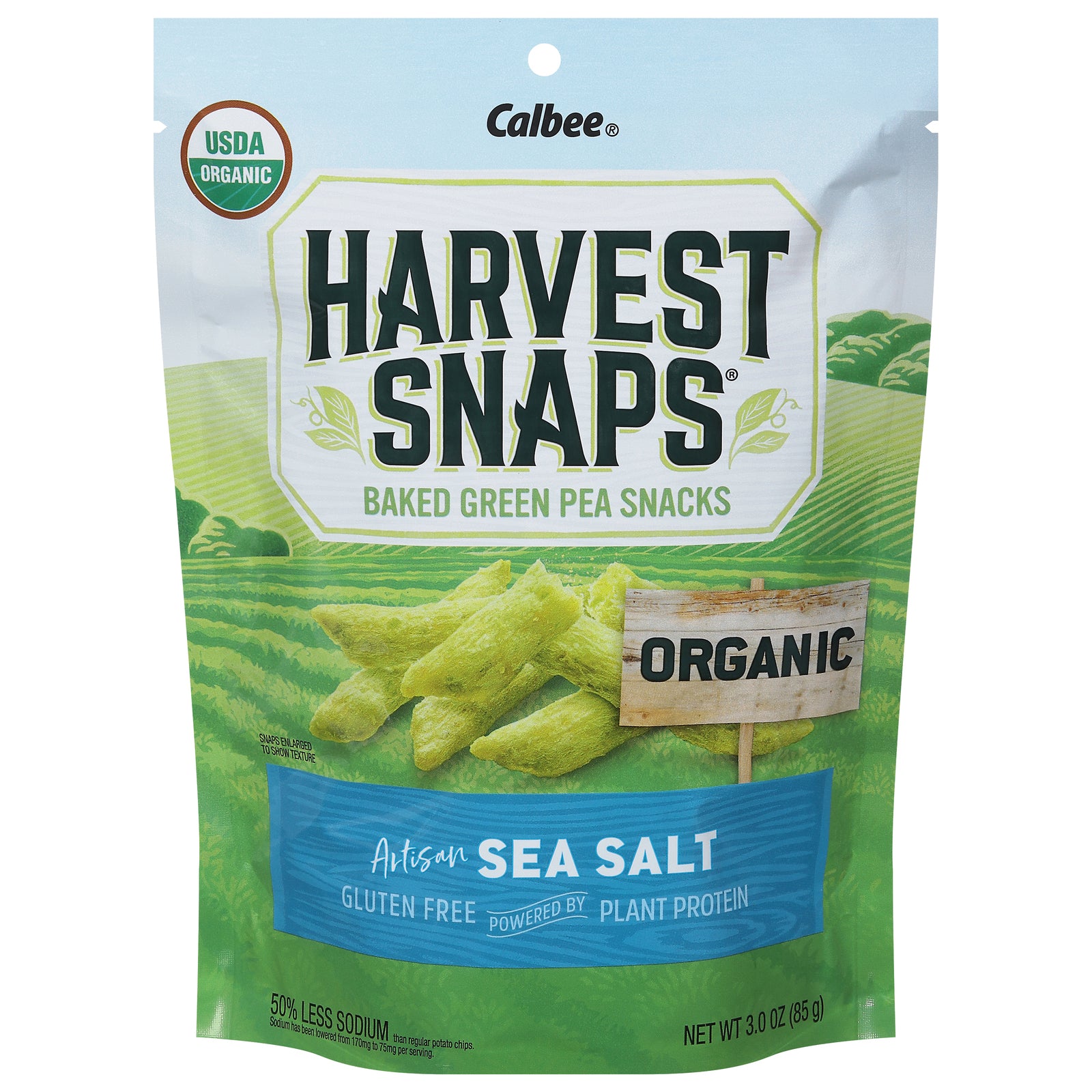 Harvest Snaps - Crisps Og2 Sea Salt - CS of 12-3 OZ
