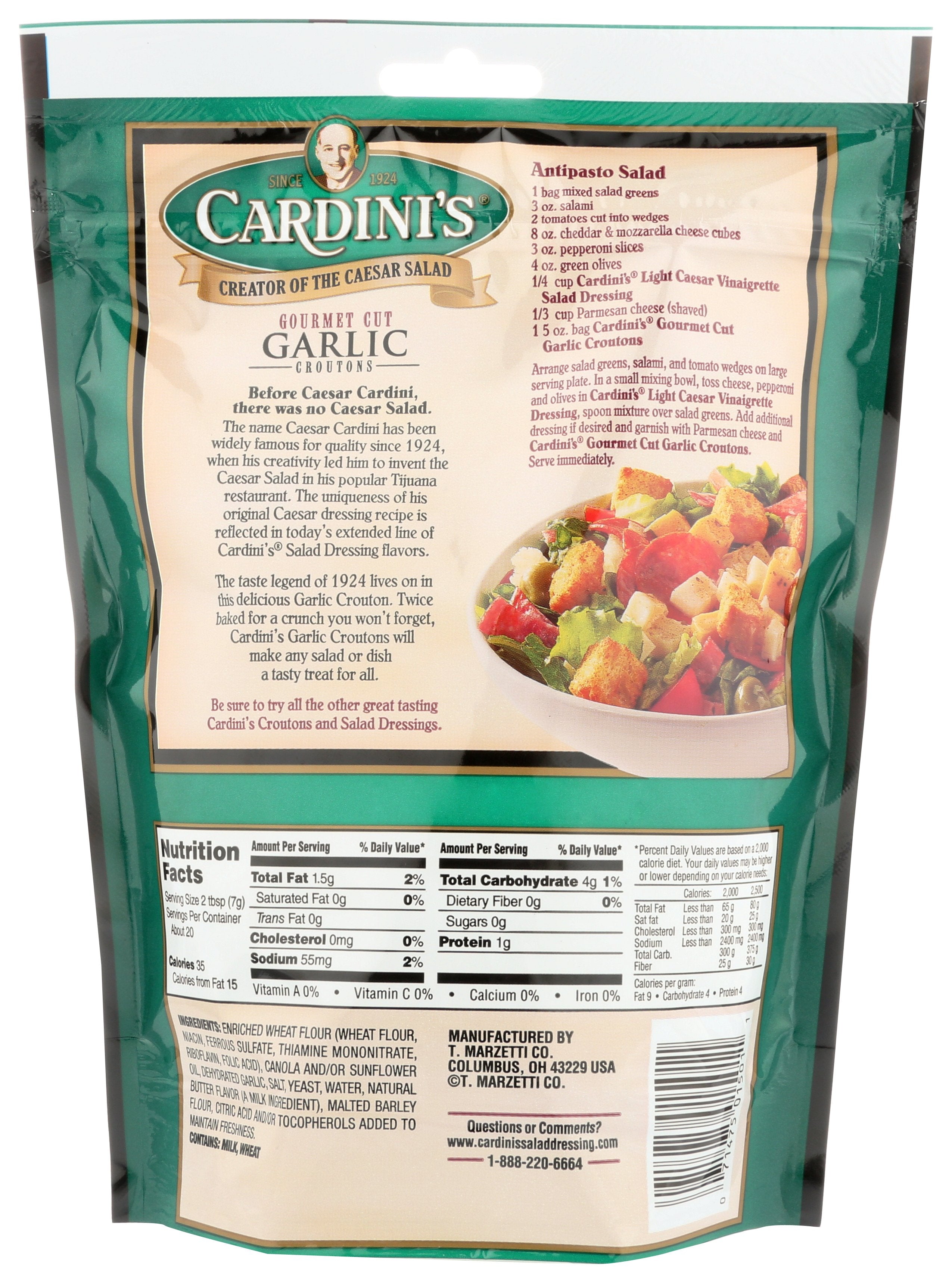 CARDINI CROUTON GRMT GARLIC - Case of 12