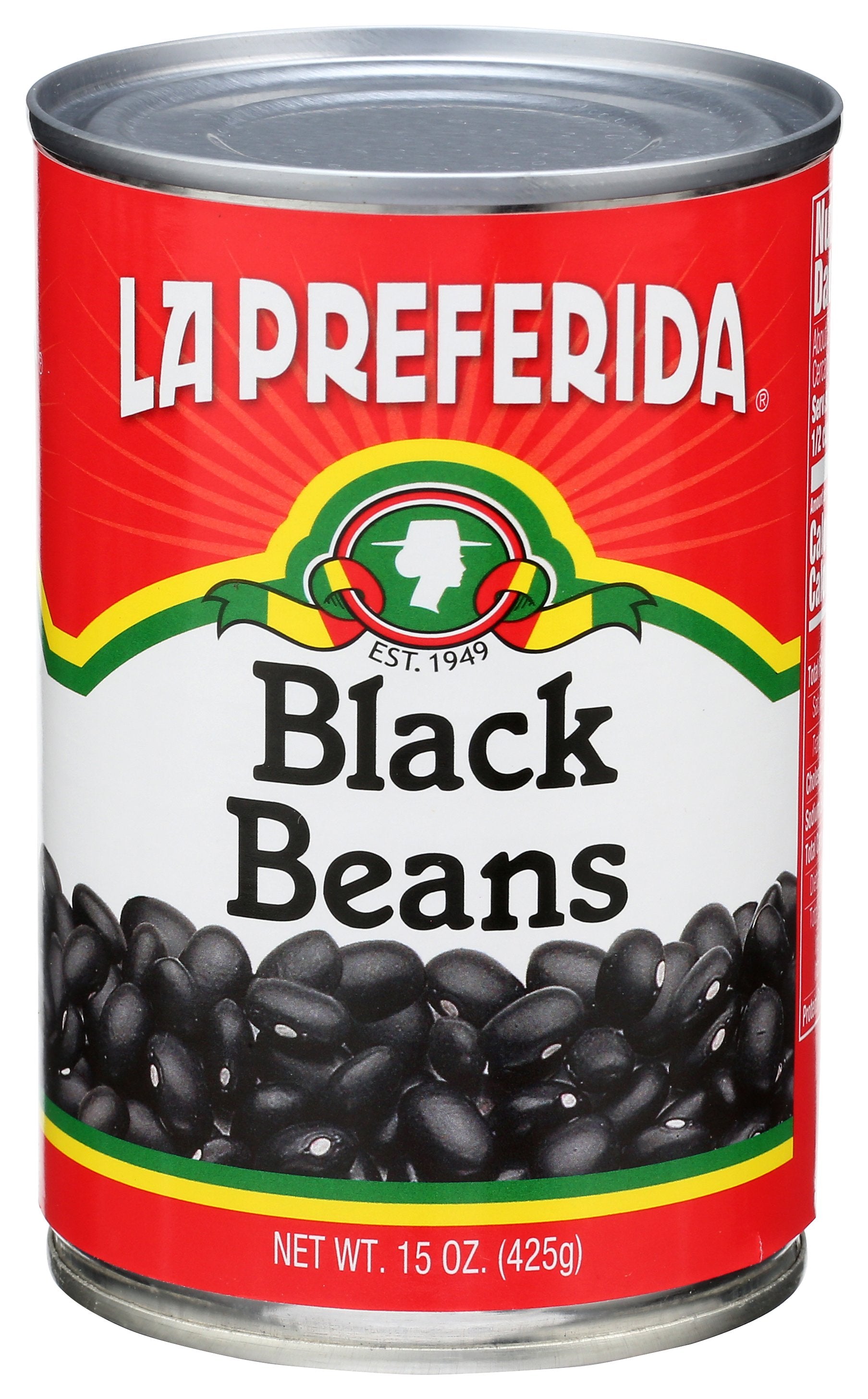 LA PREFERIDA BEAN BLACK CANNED - Case of 12
