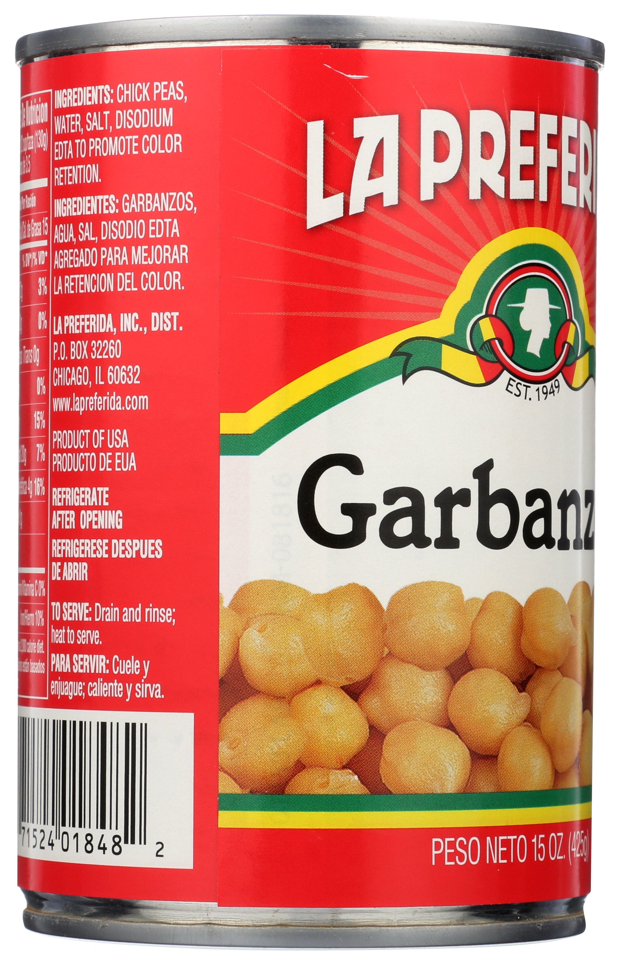 LA PREFERIDA BEAN PEA CHICK - Case of 12