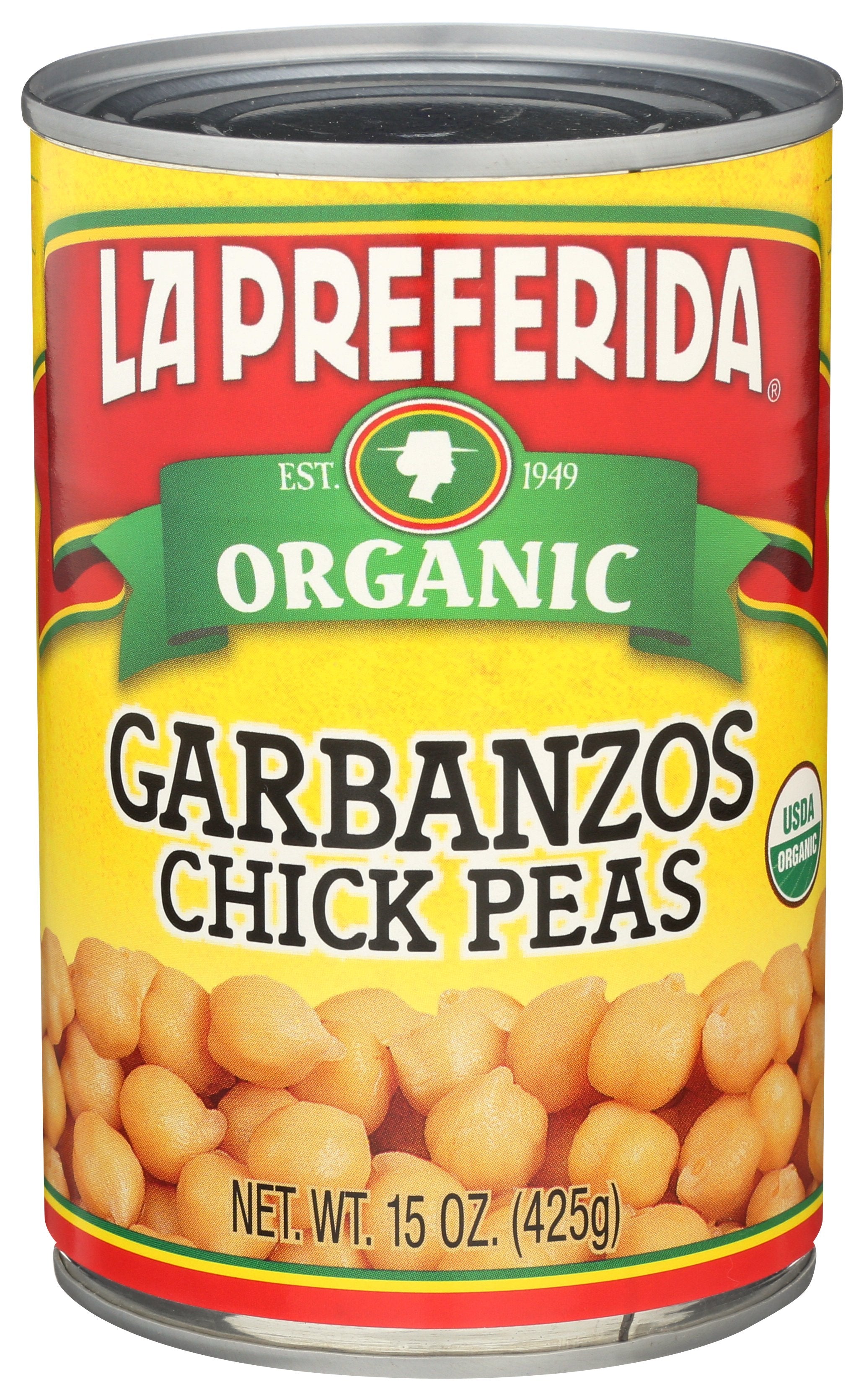 LA PREFERIDA BEAN CHICK PEA - Case of 12 [LP ORGANIC CHICK PEAS - 15 OZ]