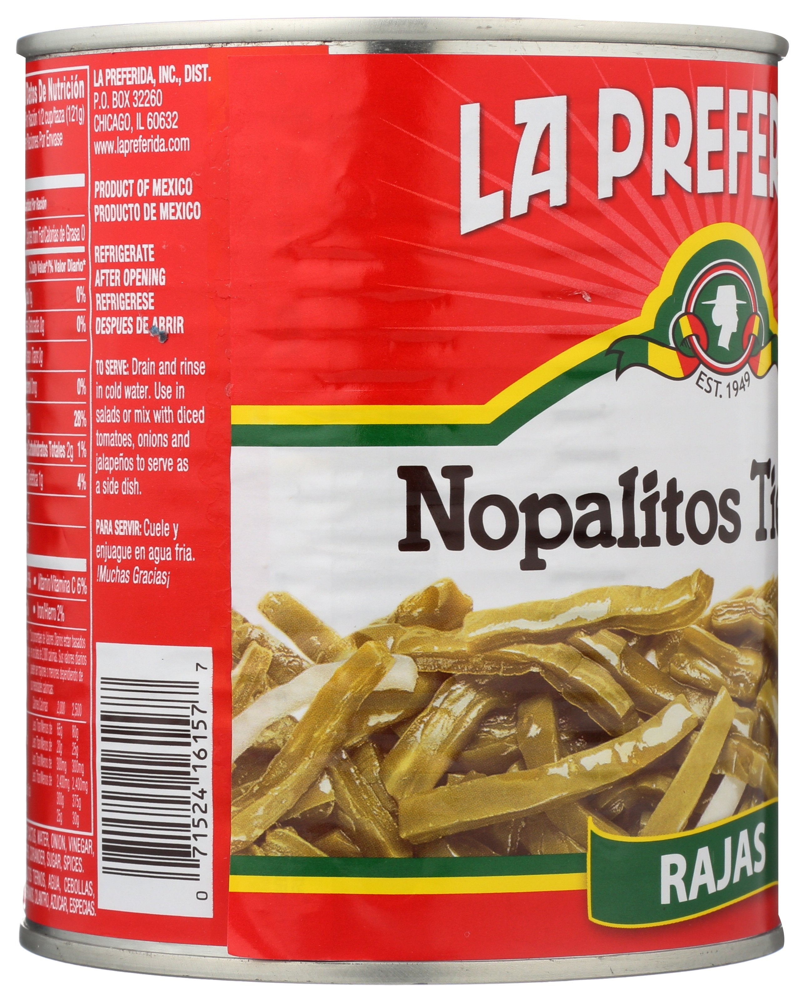 LA PREFERIDA NOPALITOS - Case of 12