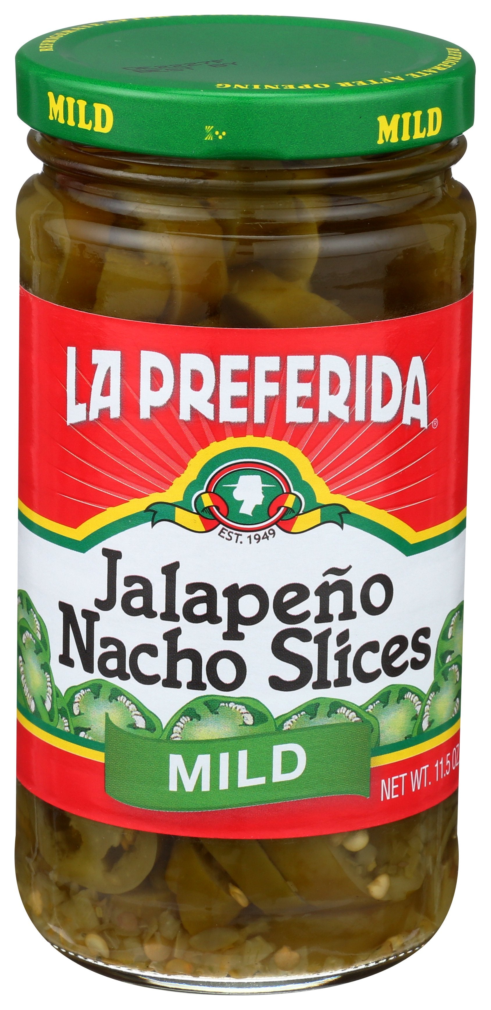 LA PREFERIDA PEPPER JLPNO NACHO MILD - Case of 12