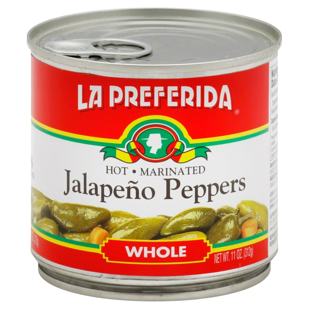 La Preferida Whole Jalapeño Peppers - Case of 12 - 11 oz