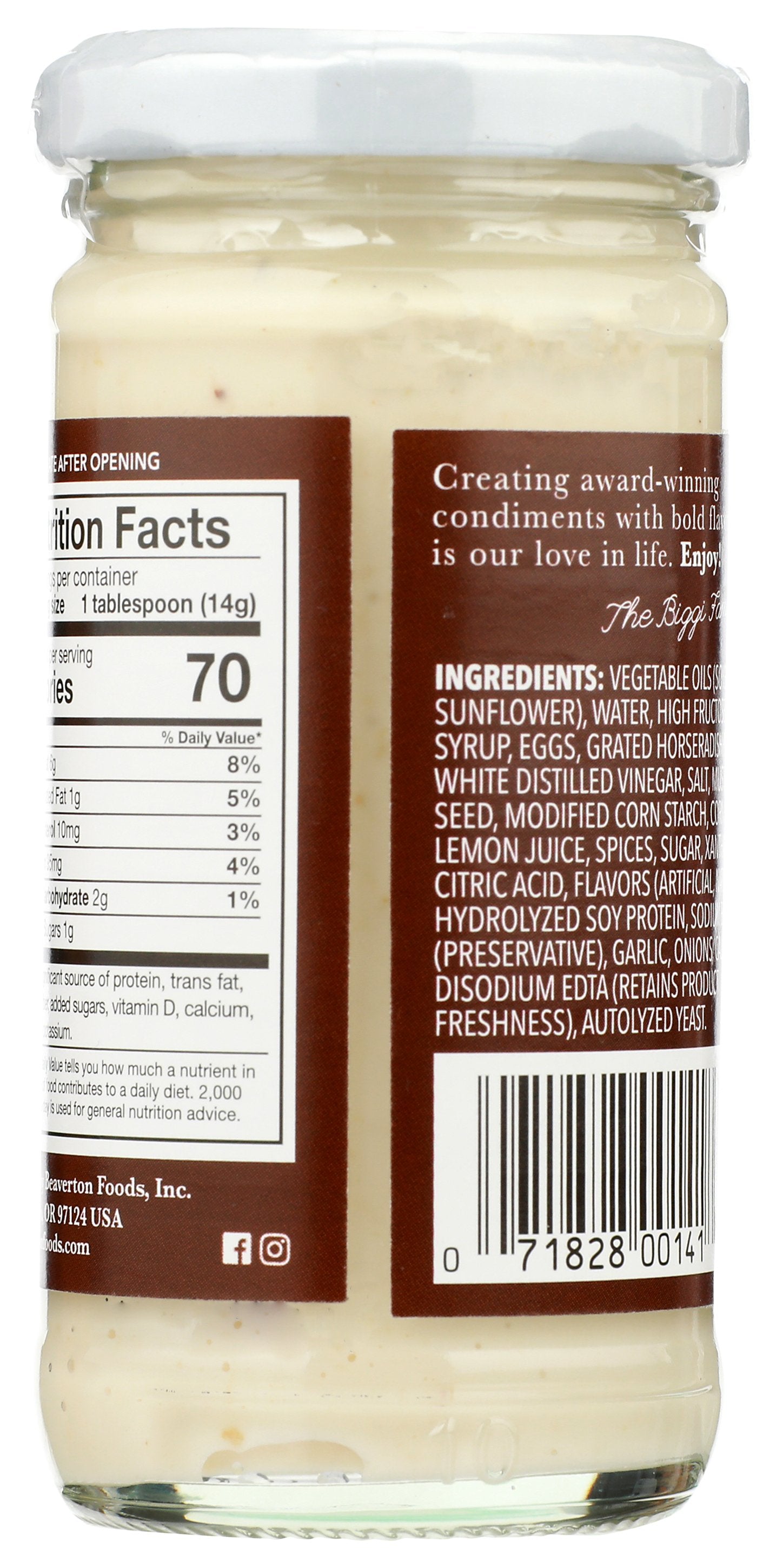 BEAVER HORSERADISH SAUCE - Case of 12