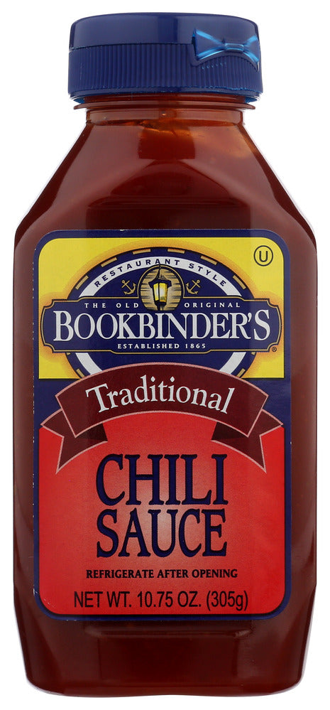 Bookbinders Traditional Chili Sauce - Case of 9 - 10.75 oz