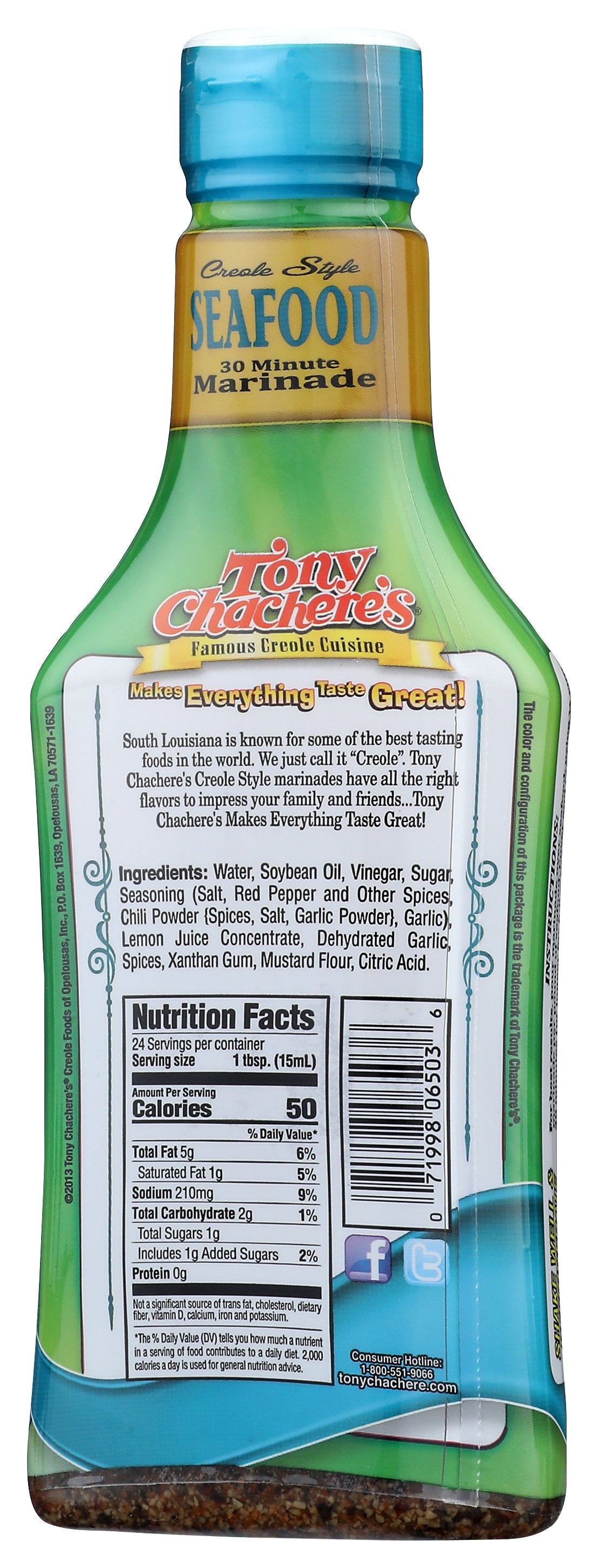 TONY CHACHERES MARINADE SEAFOOD POURABLE - Case of 6