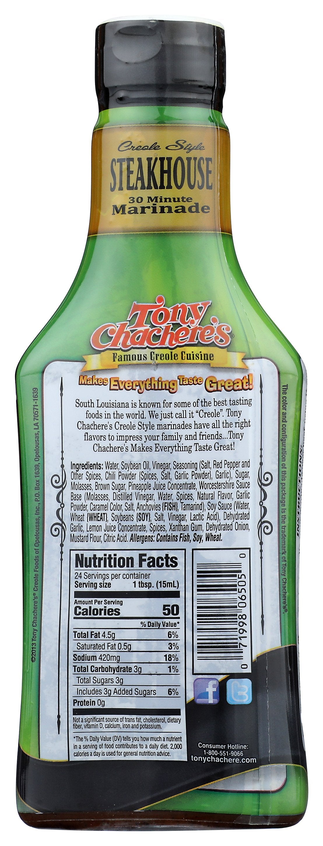 TONY CHACHERES MARINADE STEAKHSE PORABL - Case of 6