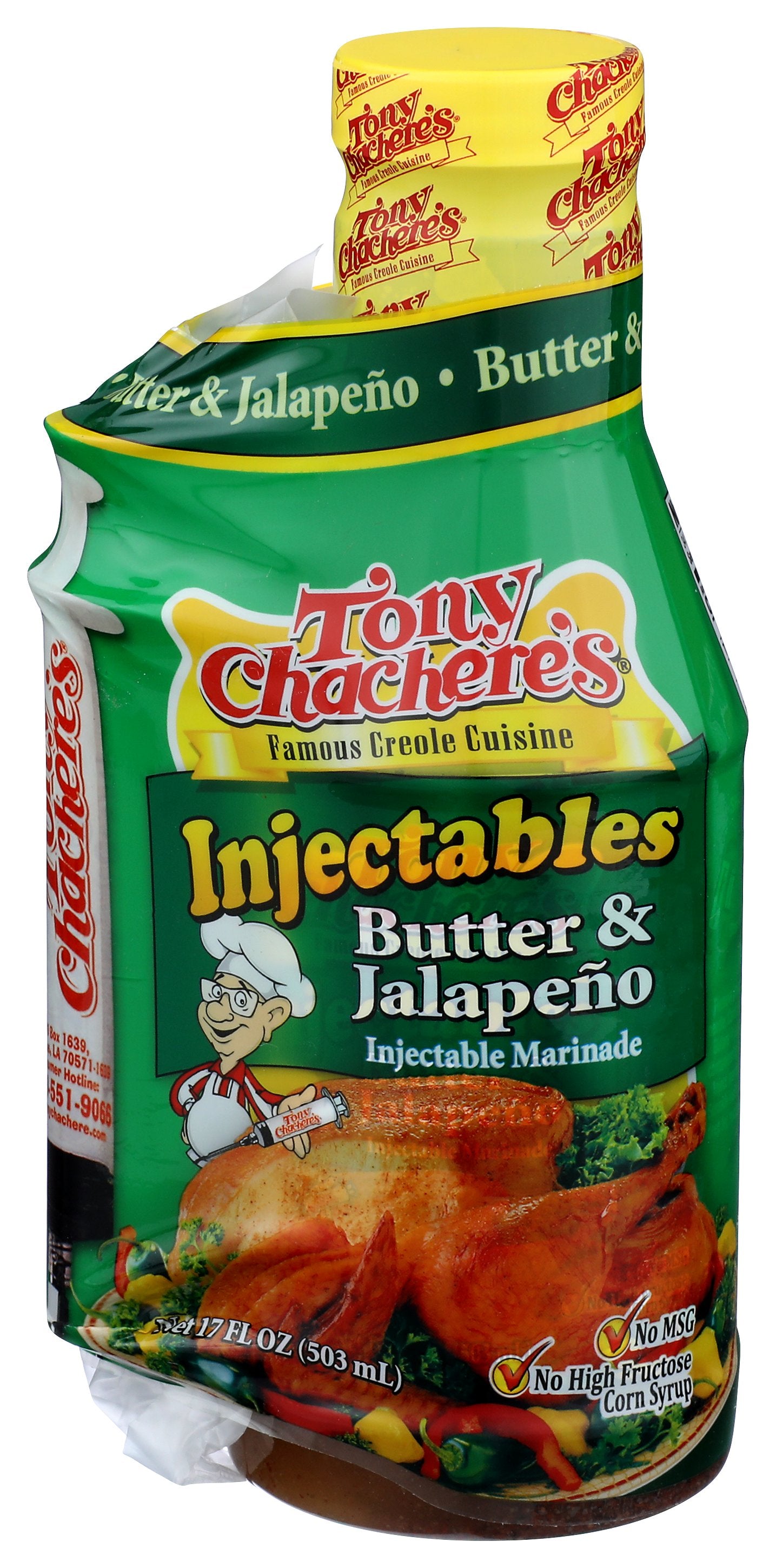 TONY CHACHERES MARINADE & INJ BUTTER JALAPENO - Case of 6