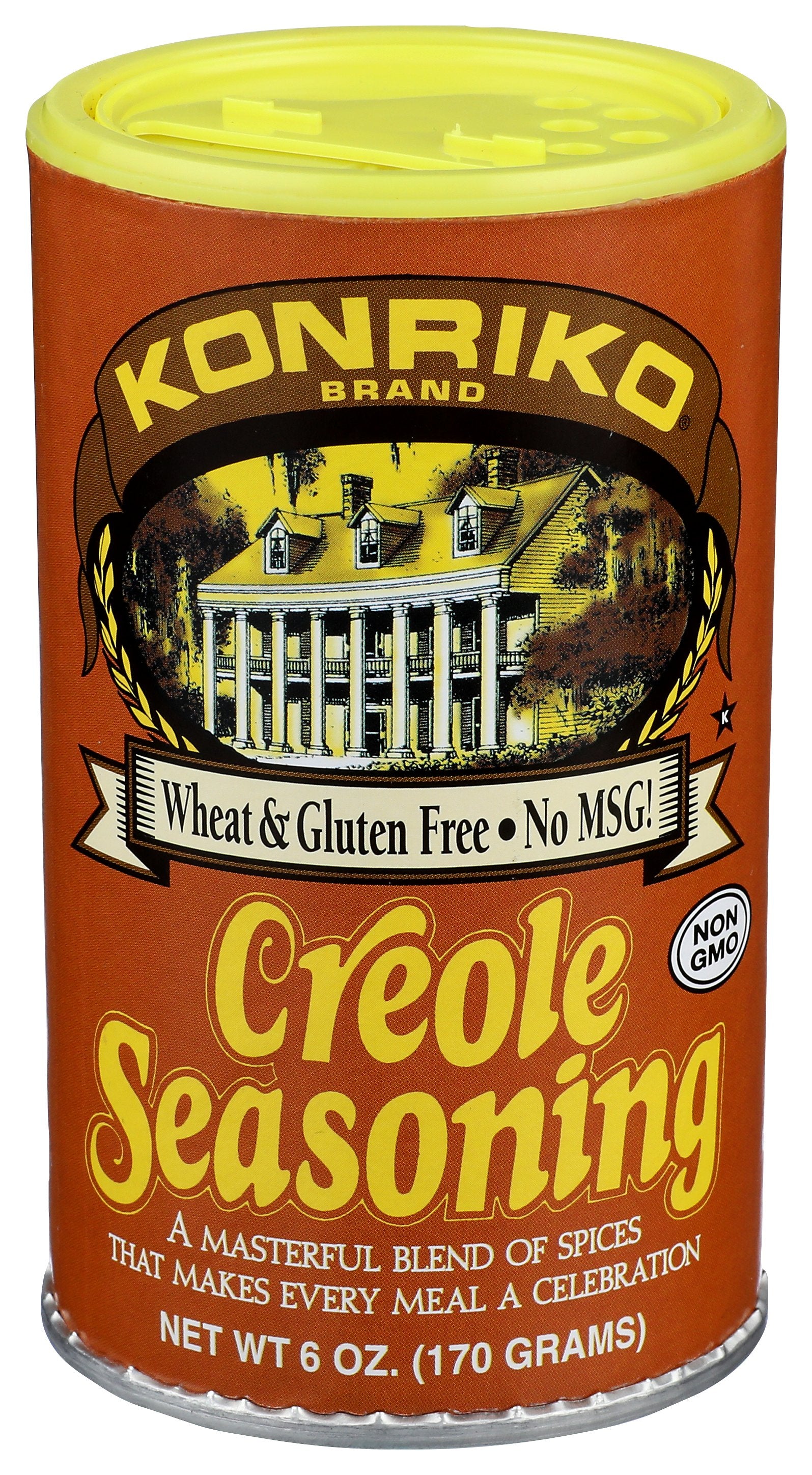 KONRIKO SSNNG CREOLE - Case of 6 [KONRIKO - CREOLE SEASONING - 6 OUNCE - 6 OZ]