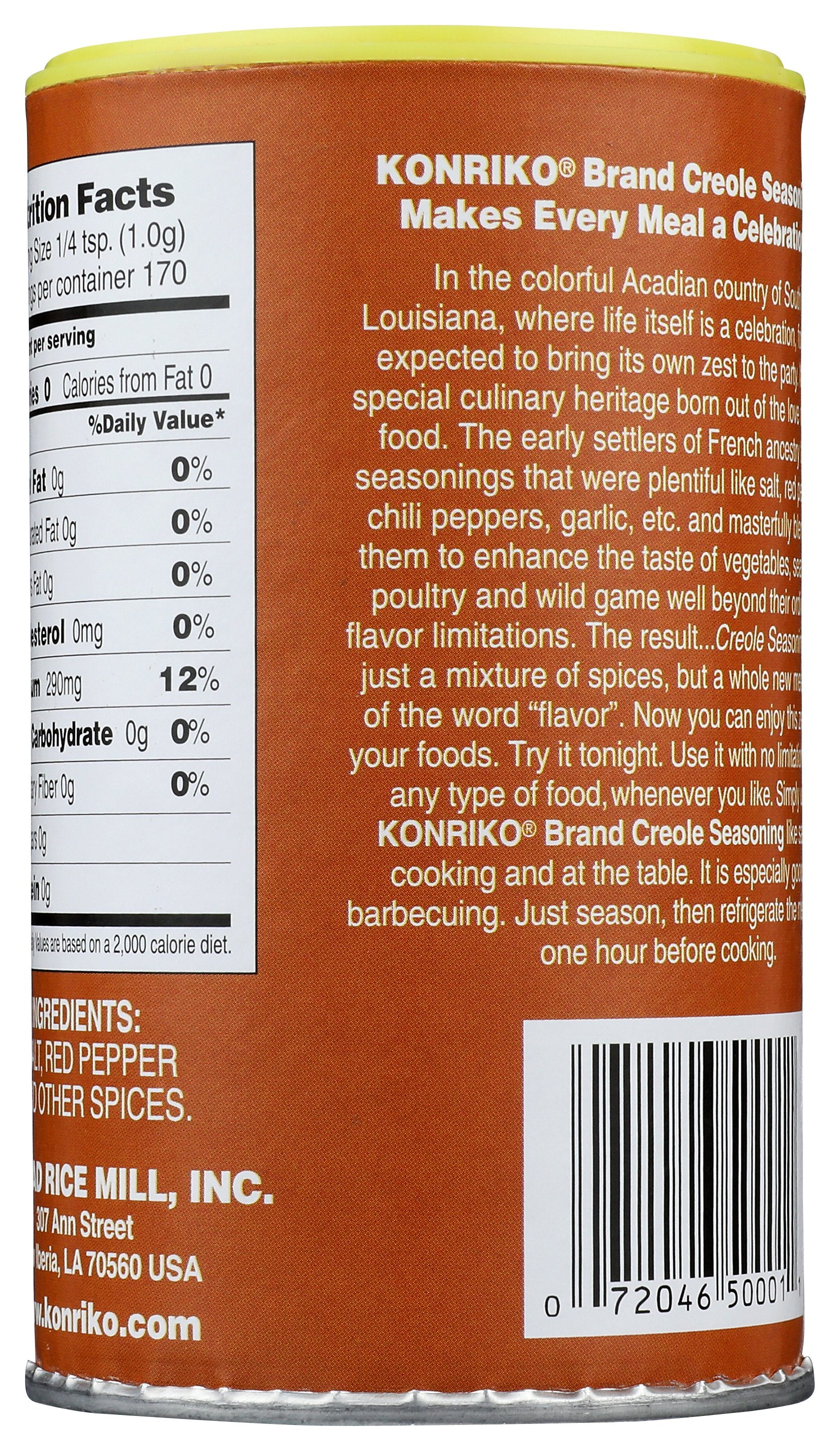 KONRIKO SSNNG CREOLE - Case of 6 [KONRIKO - CREOLE SEASONING - 6 OUNCE - 6 OZ]