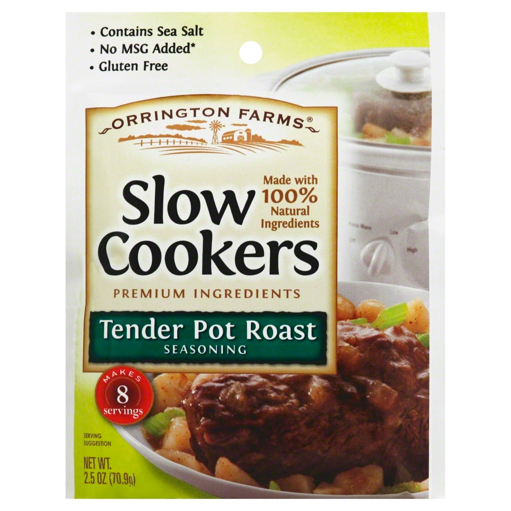 Orrington Farms Seasoning Slow Cookers Tender Pot Roast - case of 12 - 2.5oz