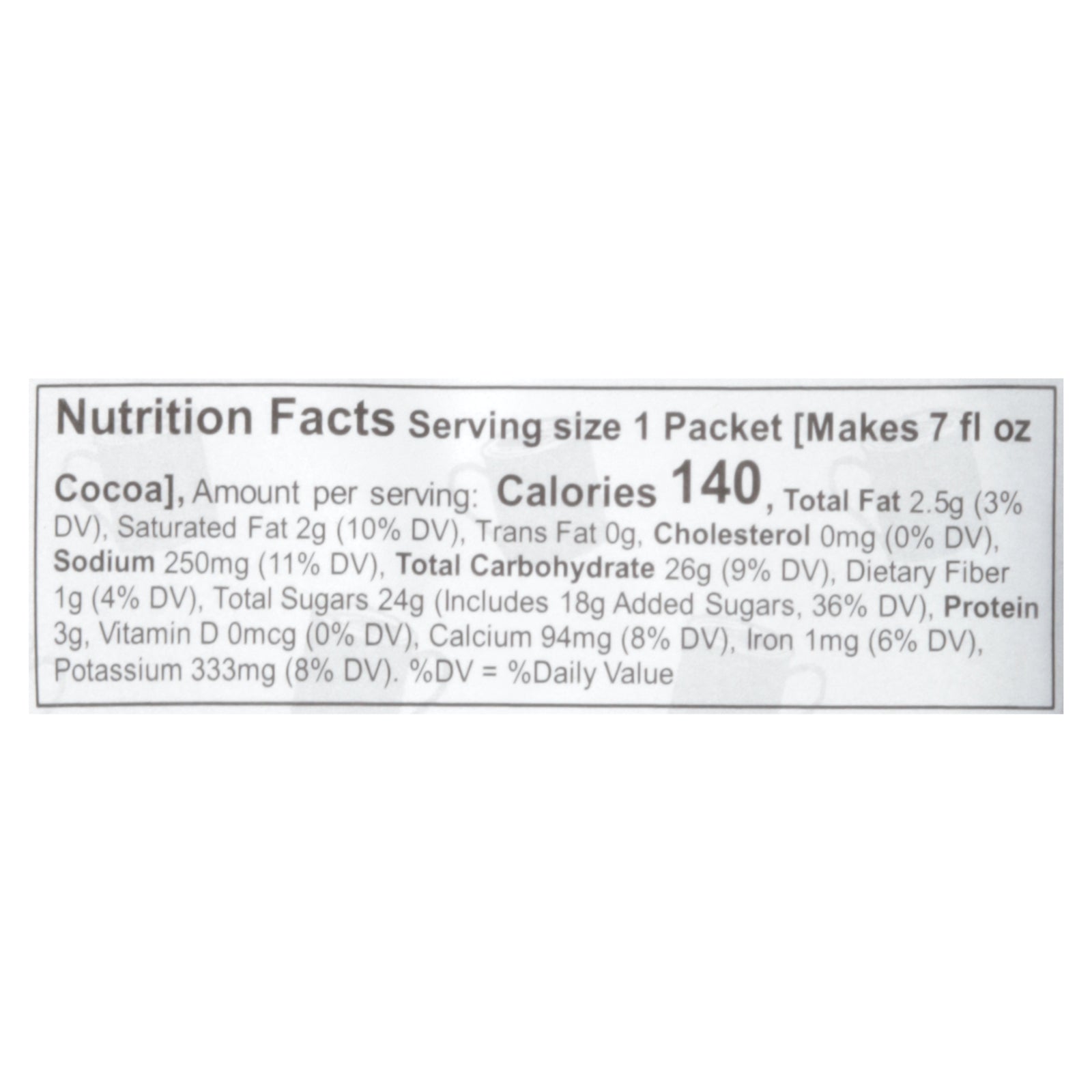 Cocoa Classics - Cocoa Packet Frnch Vanila - CS of 12-1.25 OZ