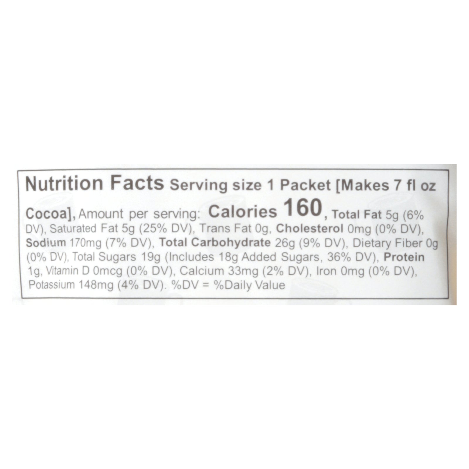 Cocoa Classics - Cocoa Packet Arctic White - CS of 12-1.25 OZ