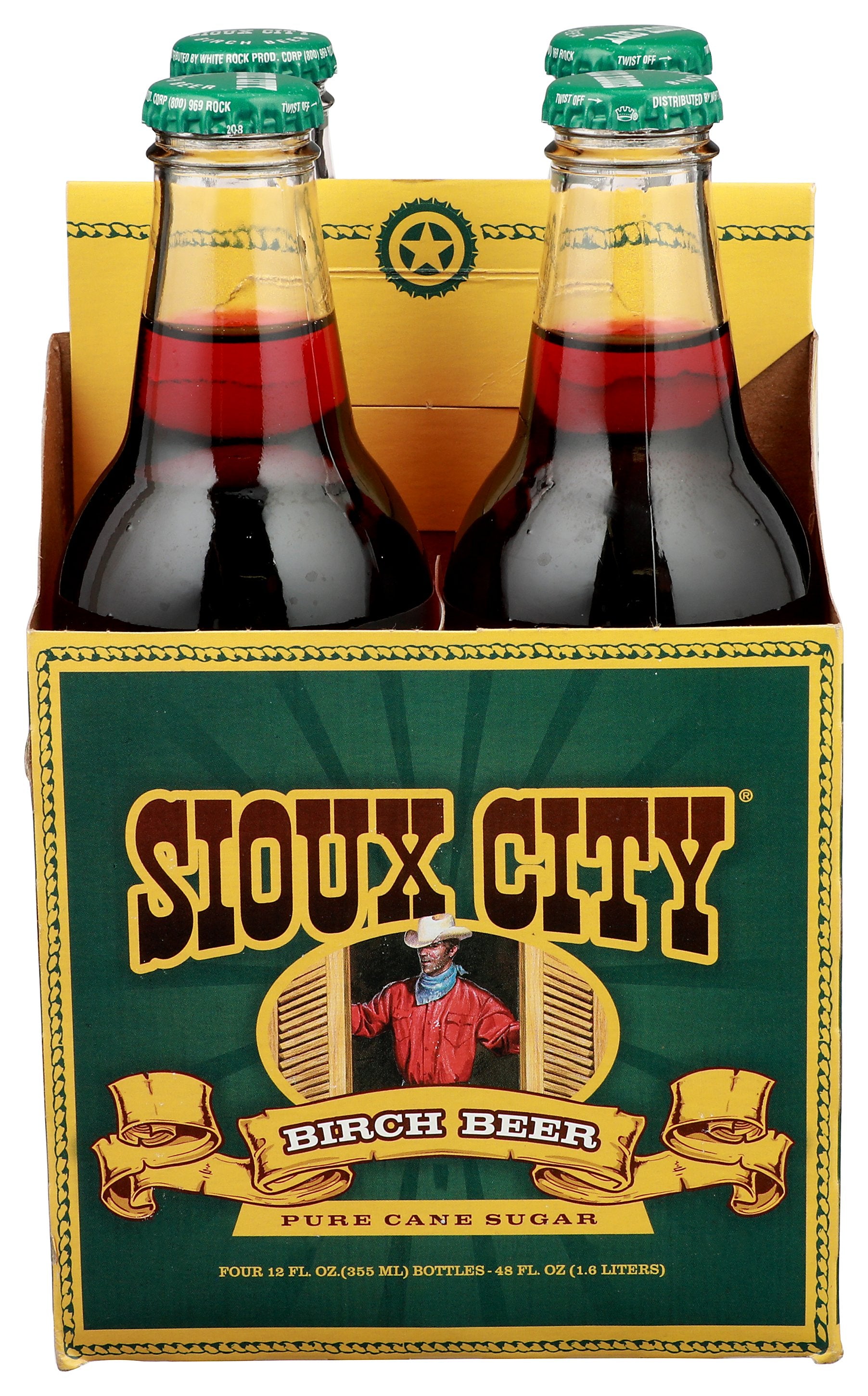 SIOUX CITY SODA 4PK BIRCH BEER - Case of 6