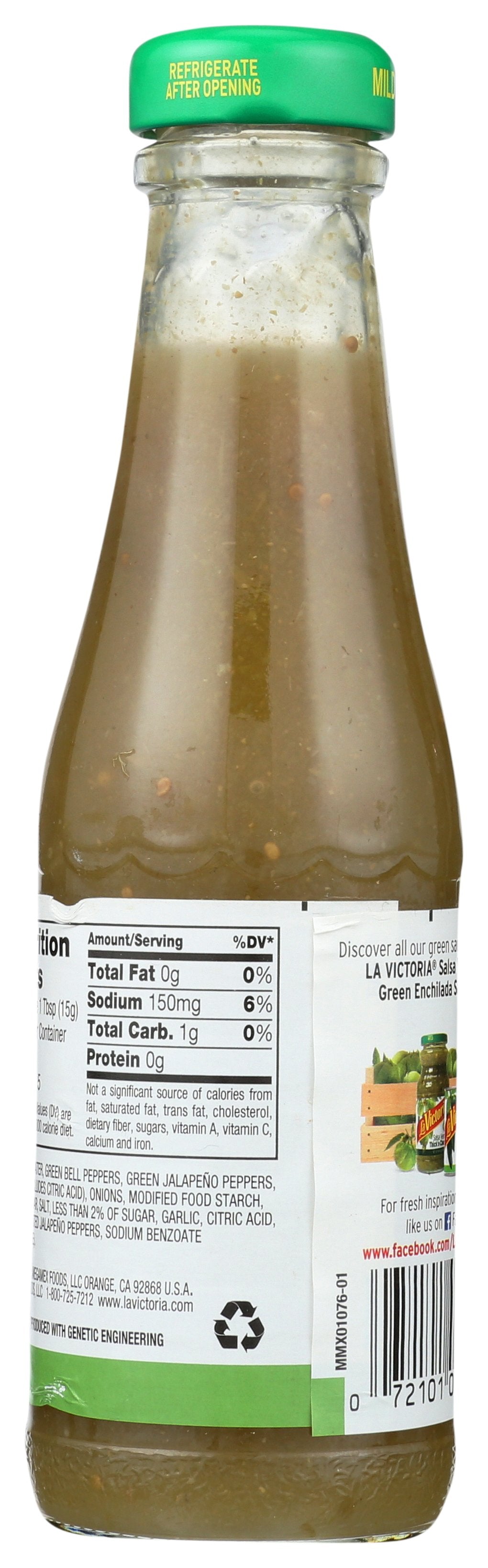 LA VICTORIA SAUCE TACO GREEN MED - Case of 6