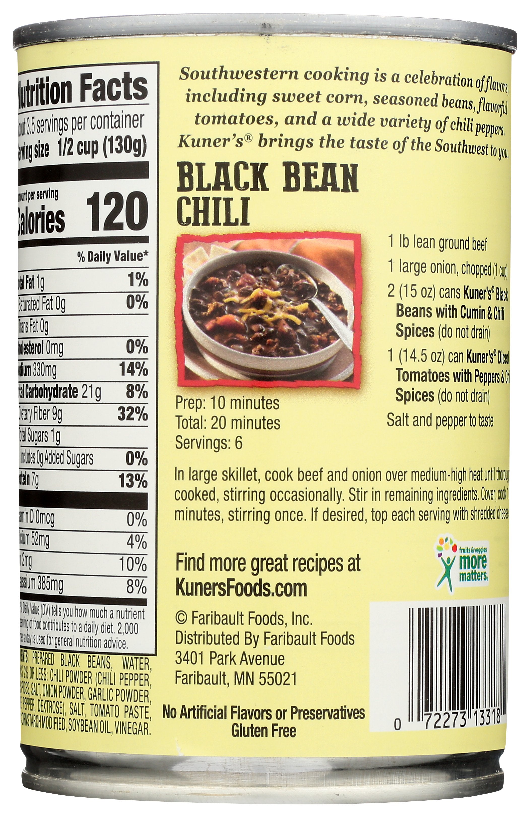 KUNERS BEAN BLACK SPICE - Case of 12