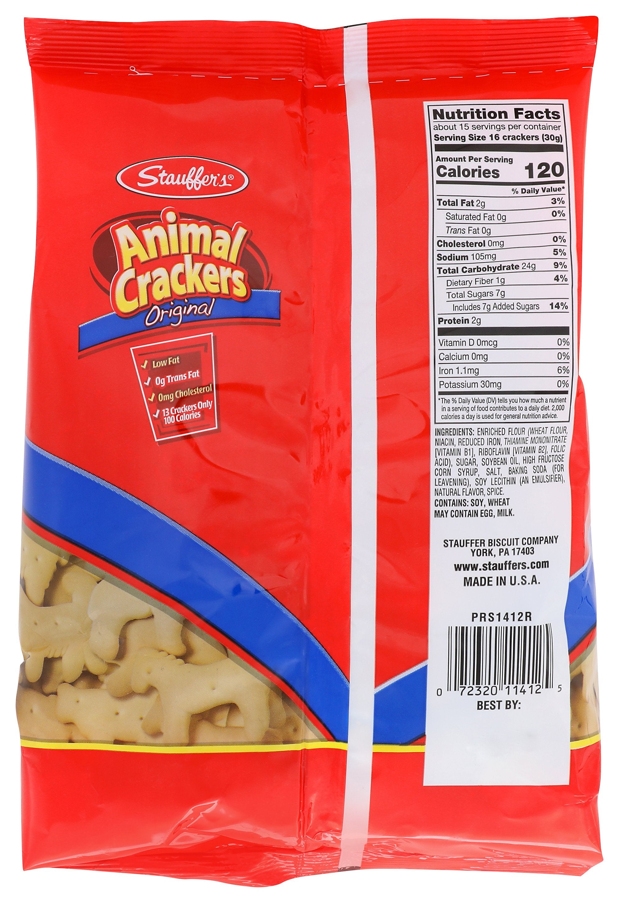 STAUFFER CRACKER ANIMAL - Case of 12