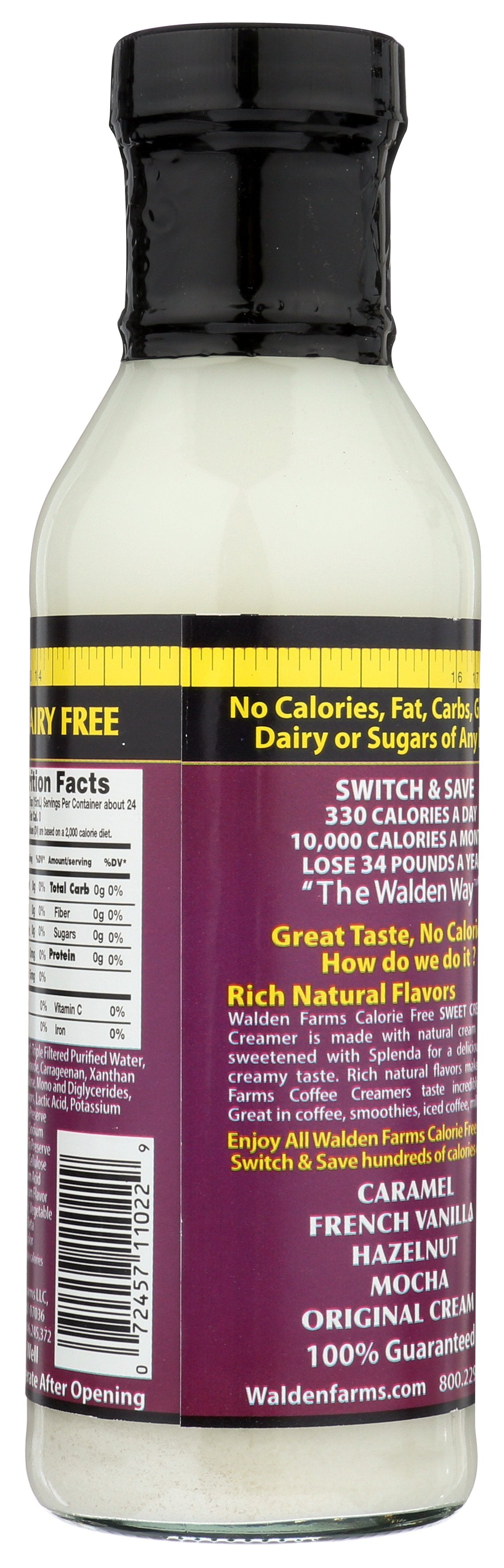 WALDEN FARMS CREAMER SWT CRM CAL FREE - Case of 6