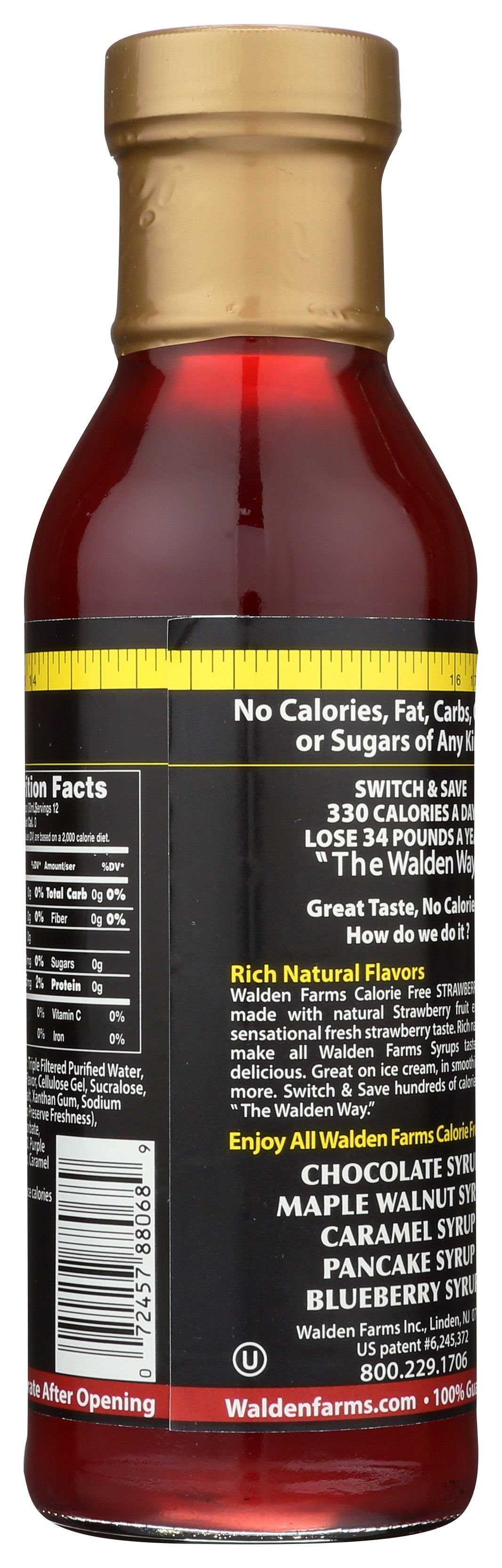 WALDEN FARMS SYRUP CF STRWBRY - Case of 6