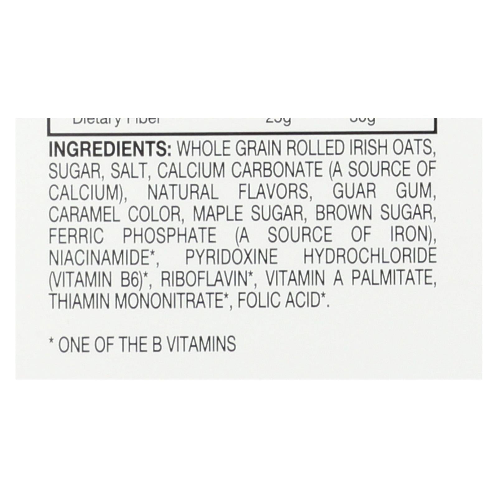 Mccann's Irish Oatmeal - Oatmeal Maple Brown Sugar - Case of 12-15.1 OZ