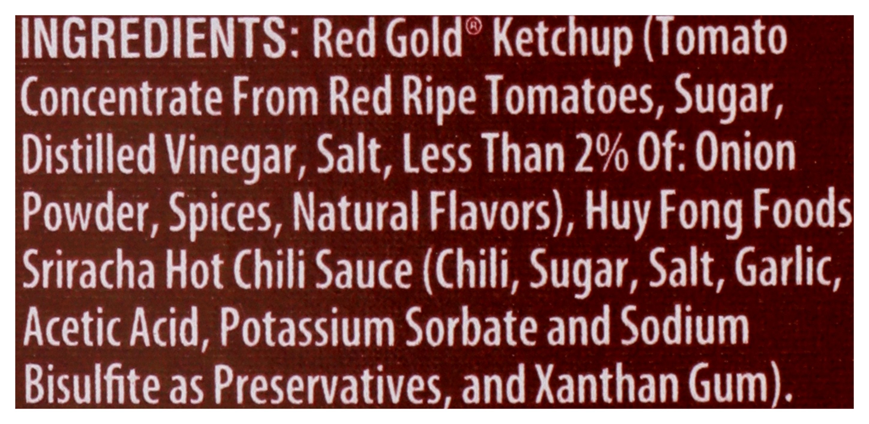 HUY FONG KETCHUP SRIRACHA STYLE - Case of 6