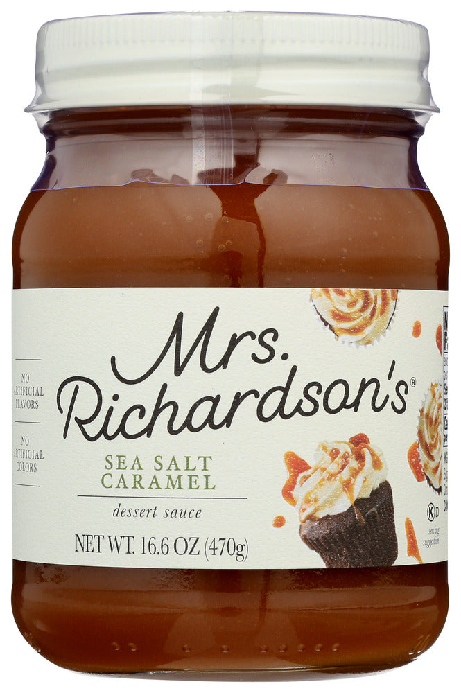 Mrs. Richardson's Sea Salt Caramel Dessert Sauce - Case of 6 - 16.6 oz