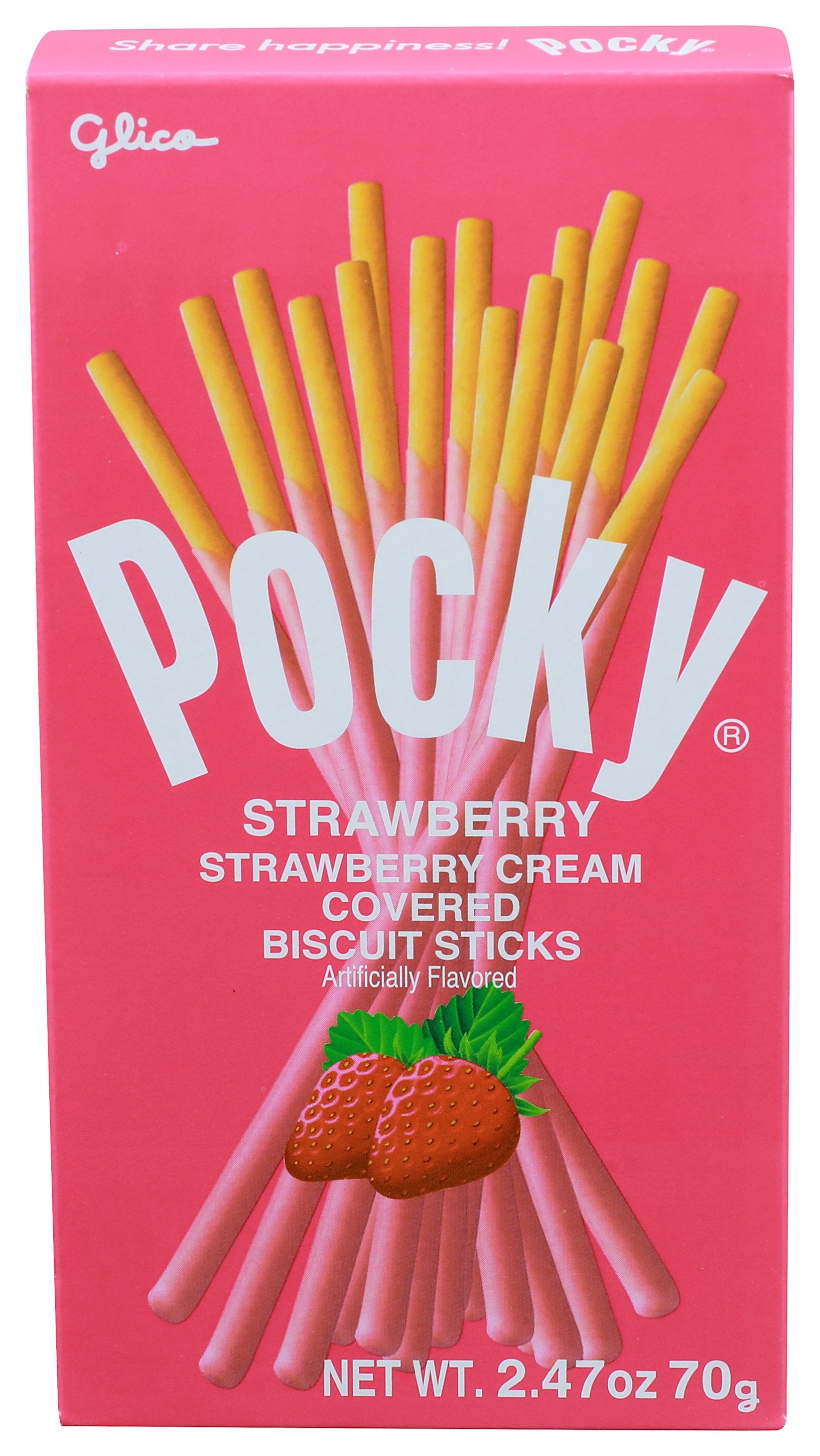 GLICO SNACK POCKY STRWBRY THAI - Case of 10