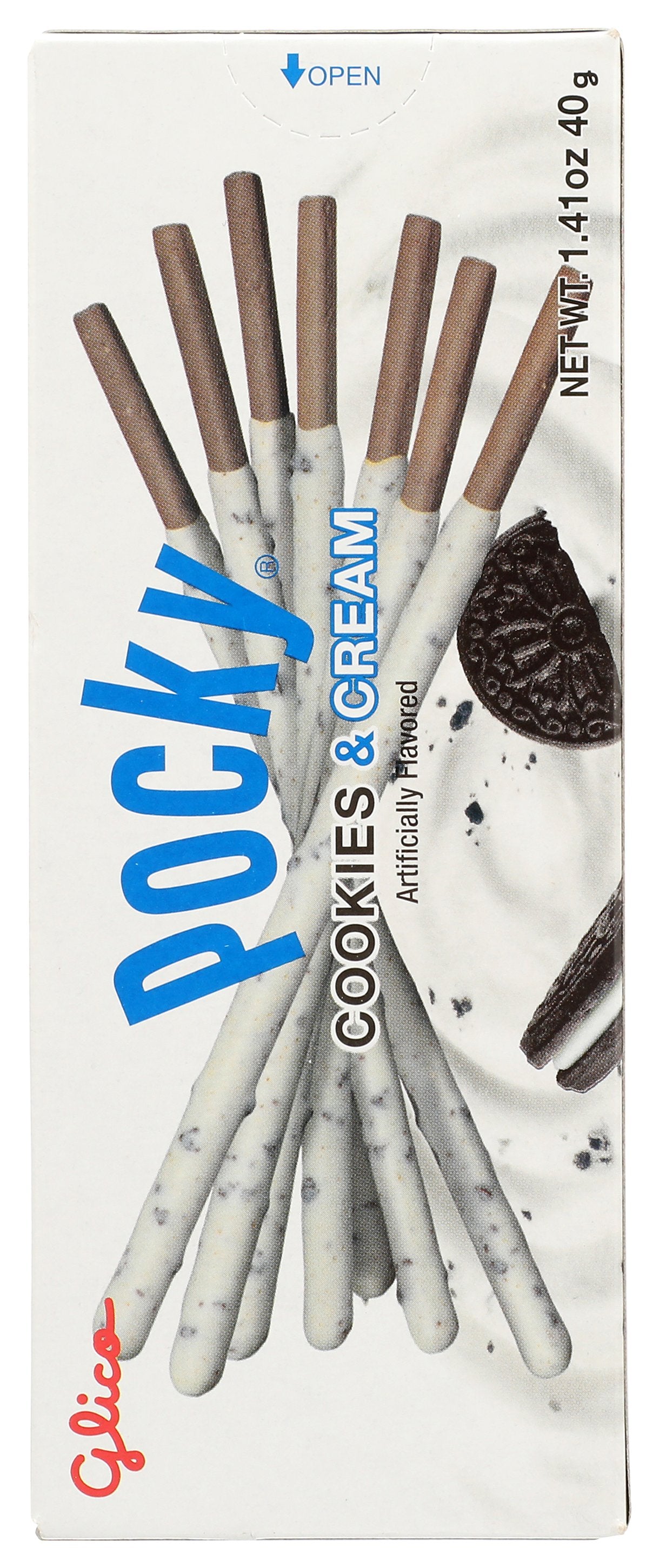 GLICO POCKY COOKIES AND CREAM - Case of 20
