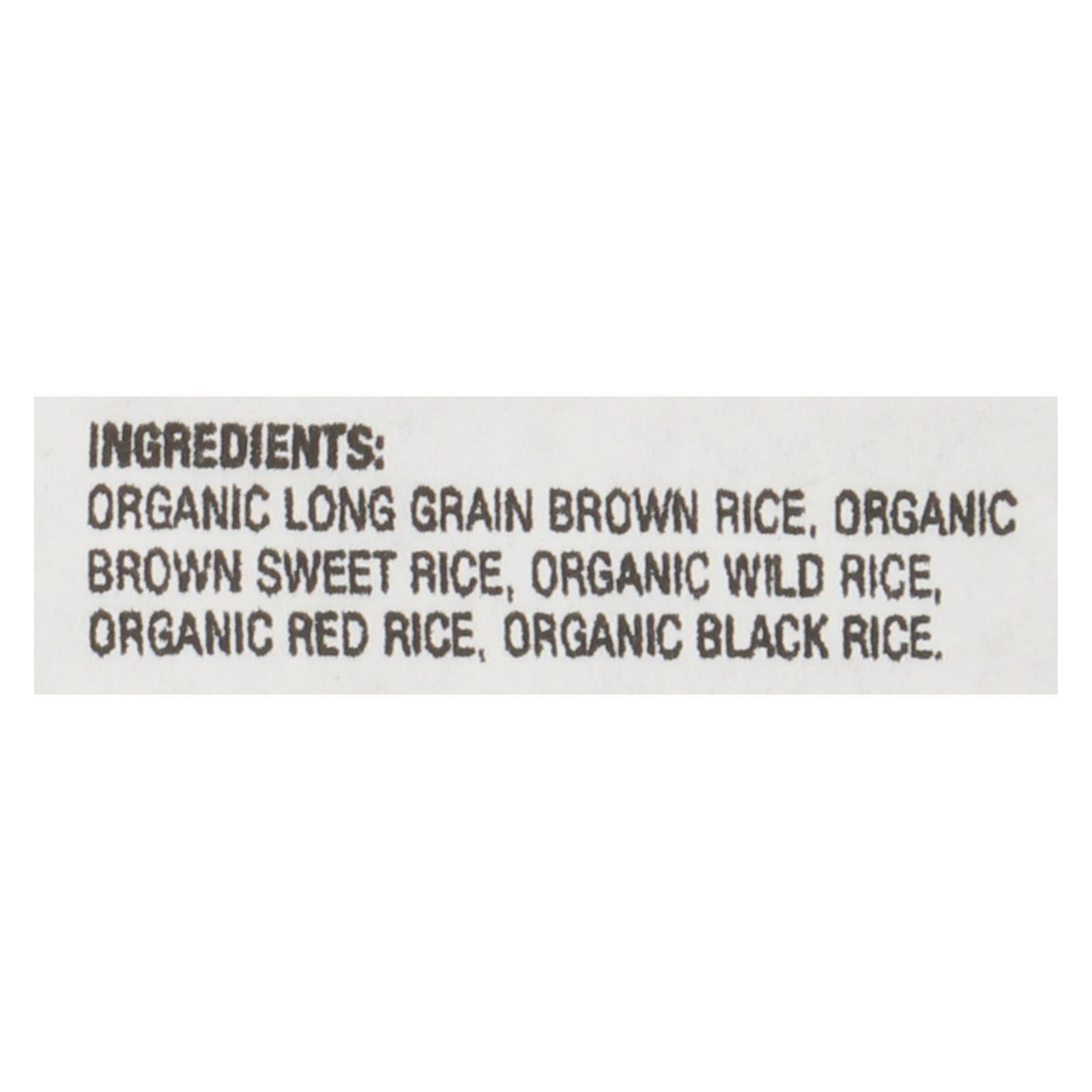 Lundberg Family Farms Organic Wild Blend Gourmet Brown Rice - Single Bulk Item - 25lb